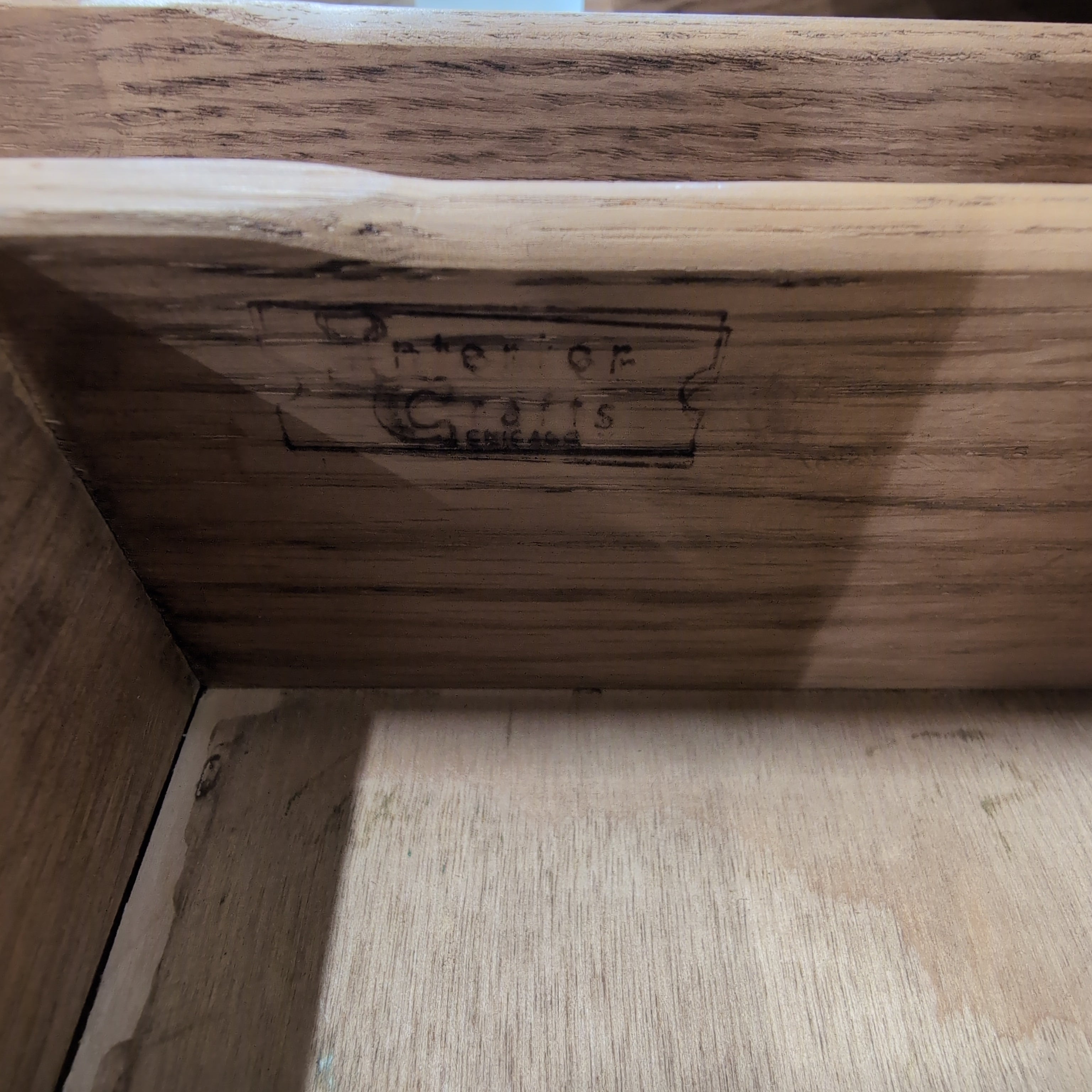 Honey Wood Multi-Drawer Apothecary Dresser