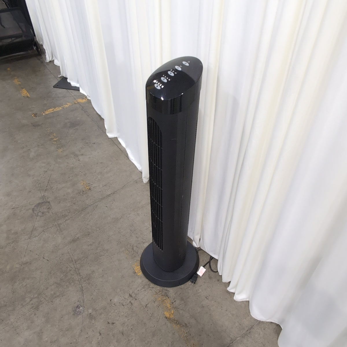 Tall Black Oscillating Tower Fan