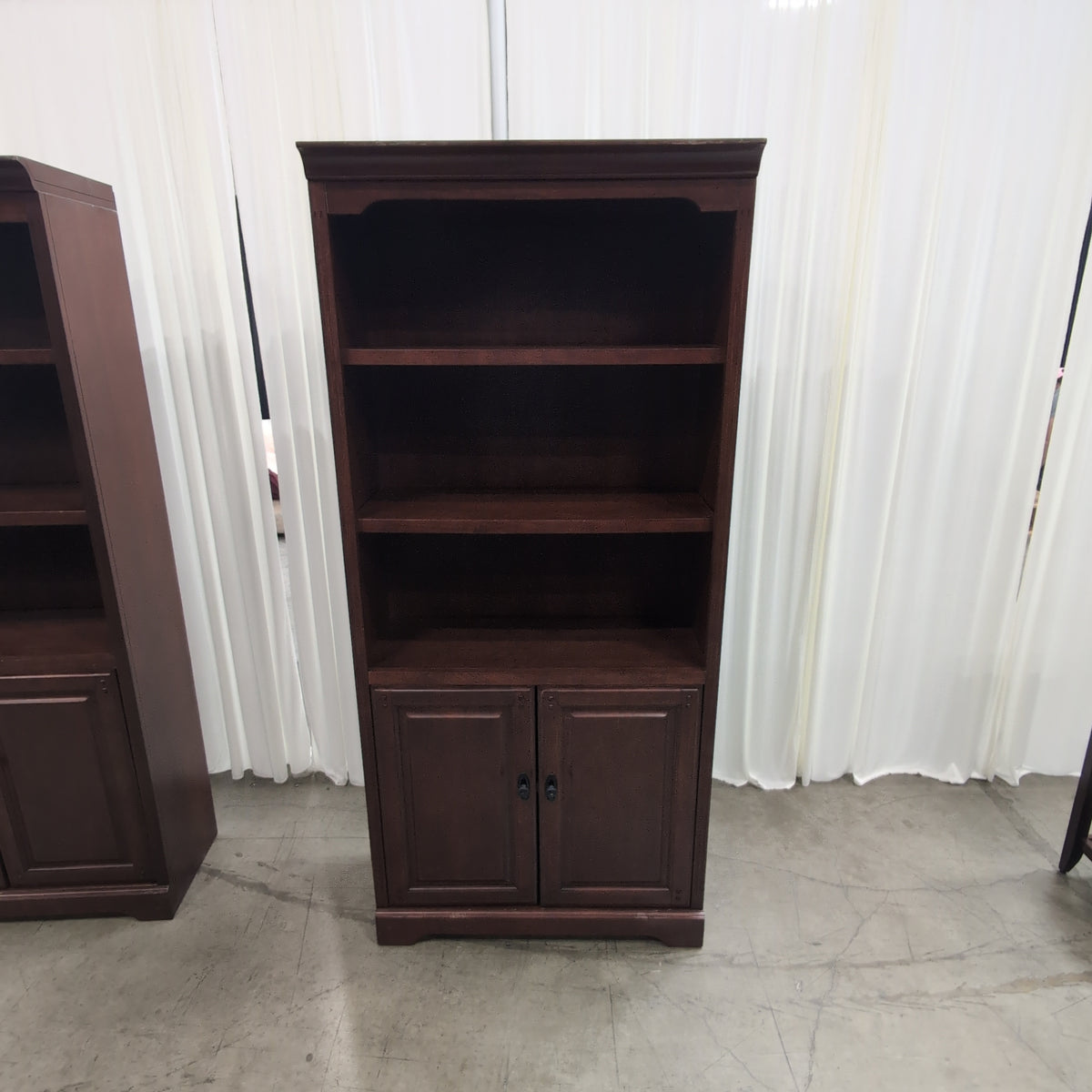 Traditional Brown Wood Two-Door Cabinet