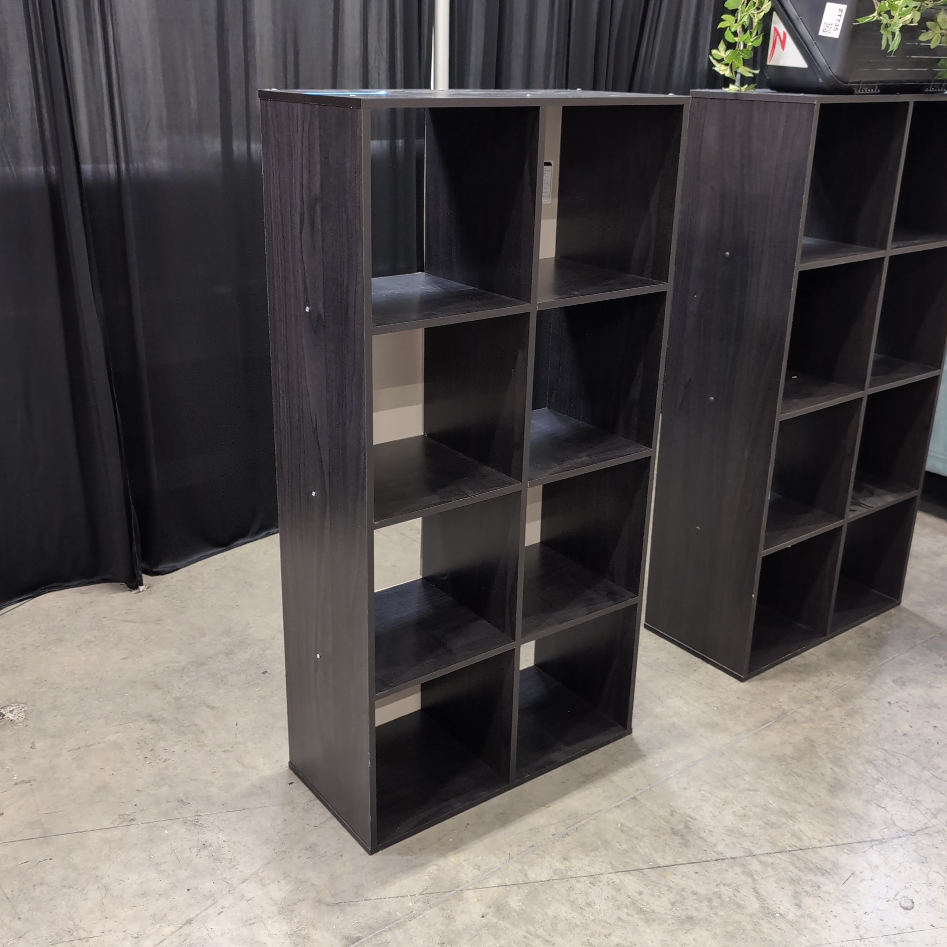 Dark Brown Laminate Cube Storage Bookcase