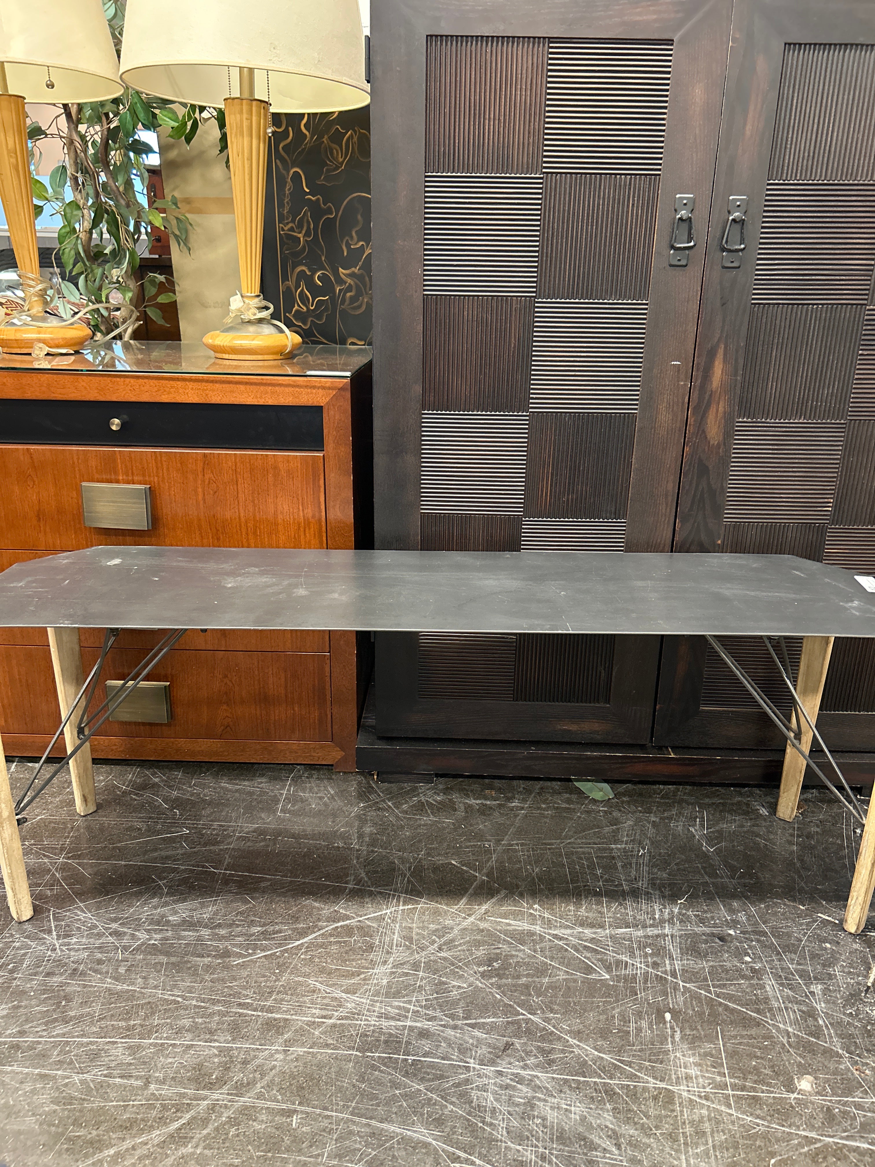 Narrow Metal Coffee/ Table/ Bench