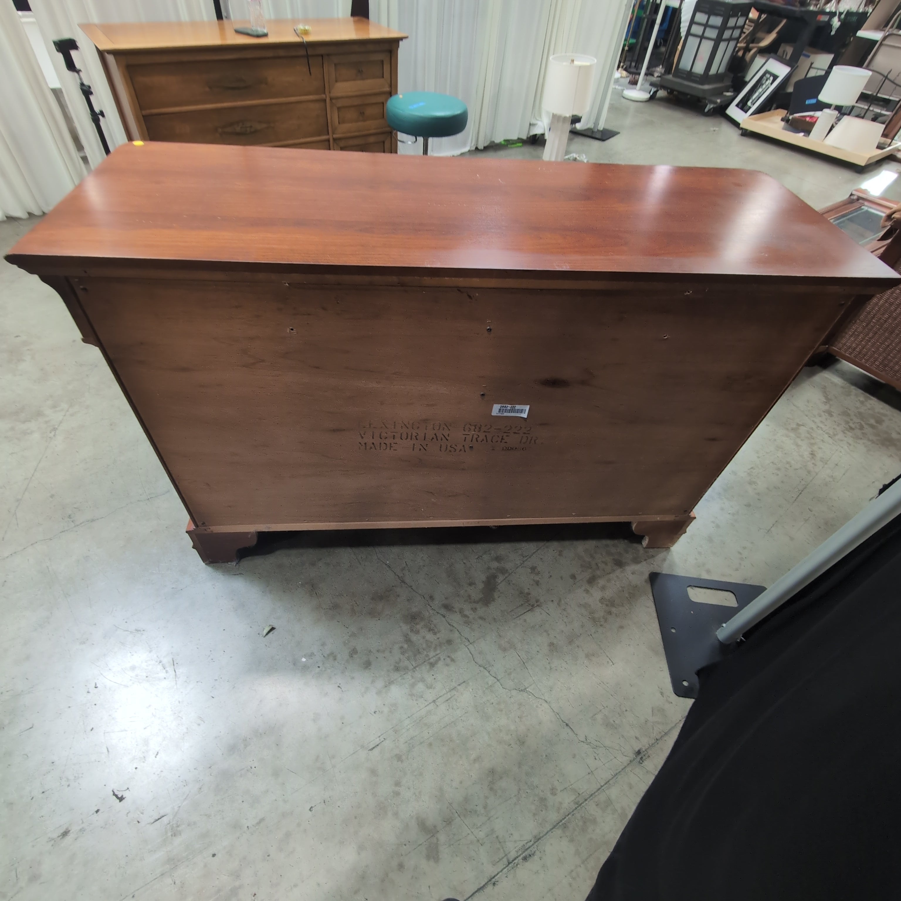 Lexington Dark Wood Traditional Dresser with Ornate Hardware