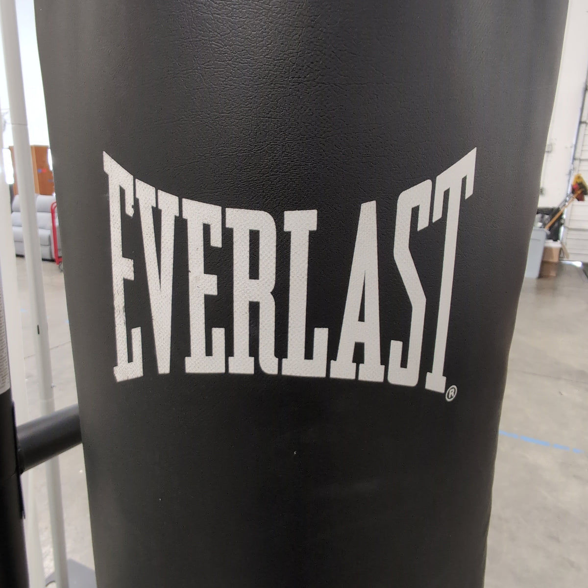 Everlast Black Punching Bag with Freestanding Frame