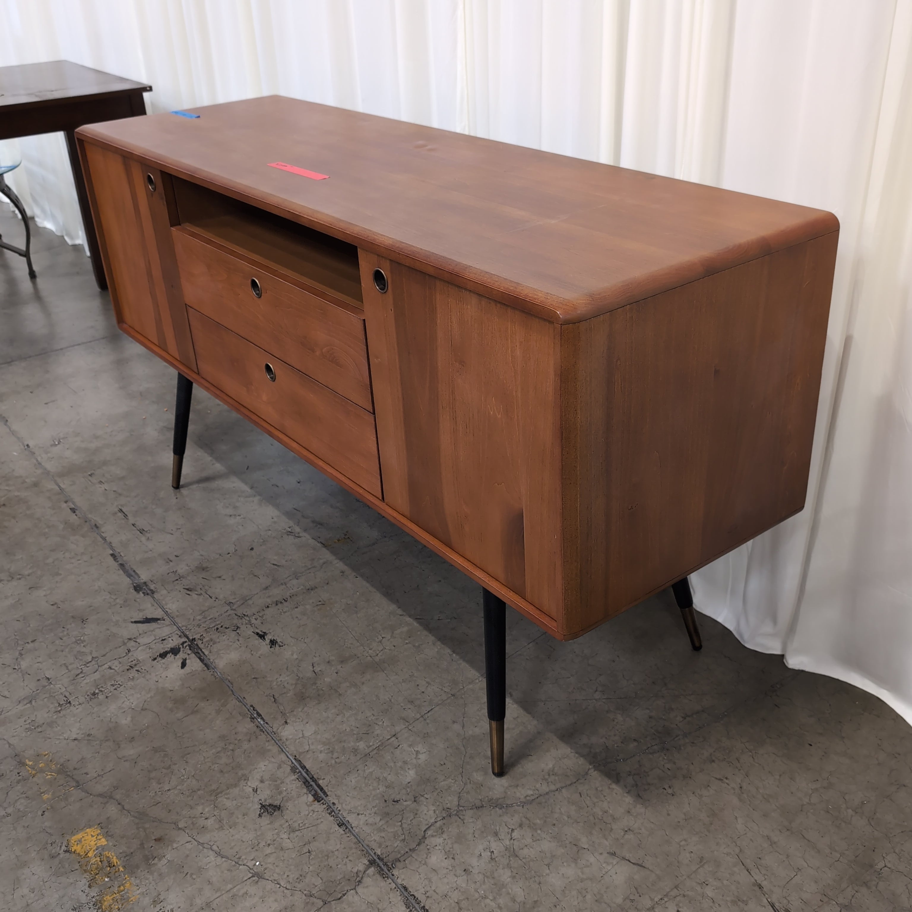 RENAZRYBOL Mid-Century Wood Buffet with Tapered Legs