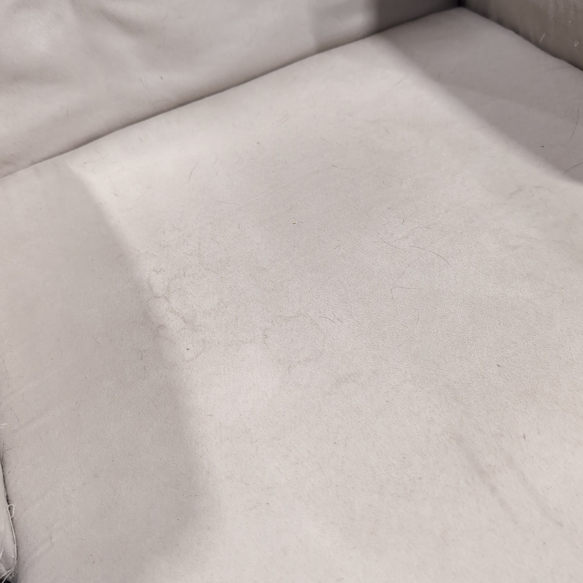 Cream Upholstered Wood Glider Chair with Ottoman