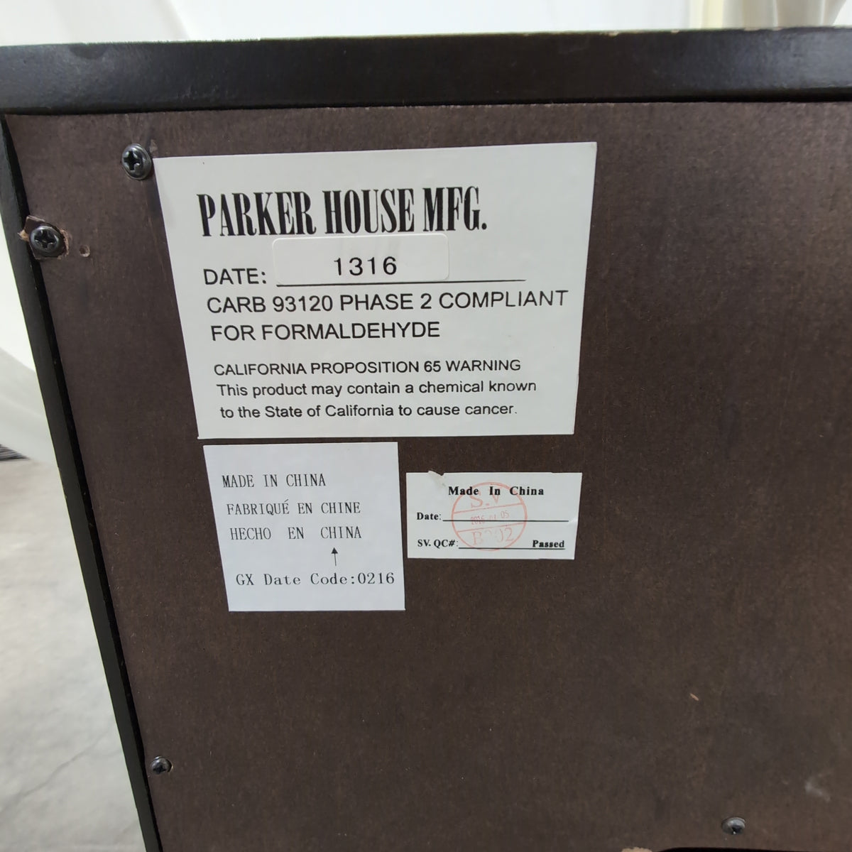 Dark Brown Wood TV Stand with Sliding Doors