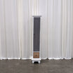 Two-Tone Narrow Wood Storage Cabinet with a Drawer