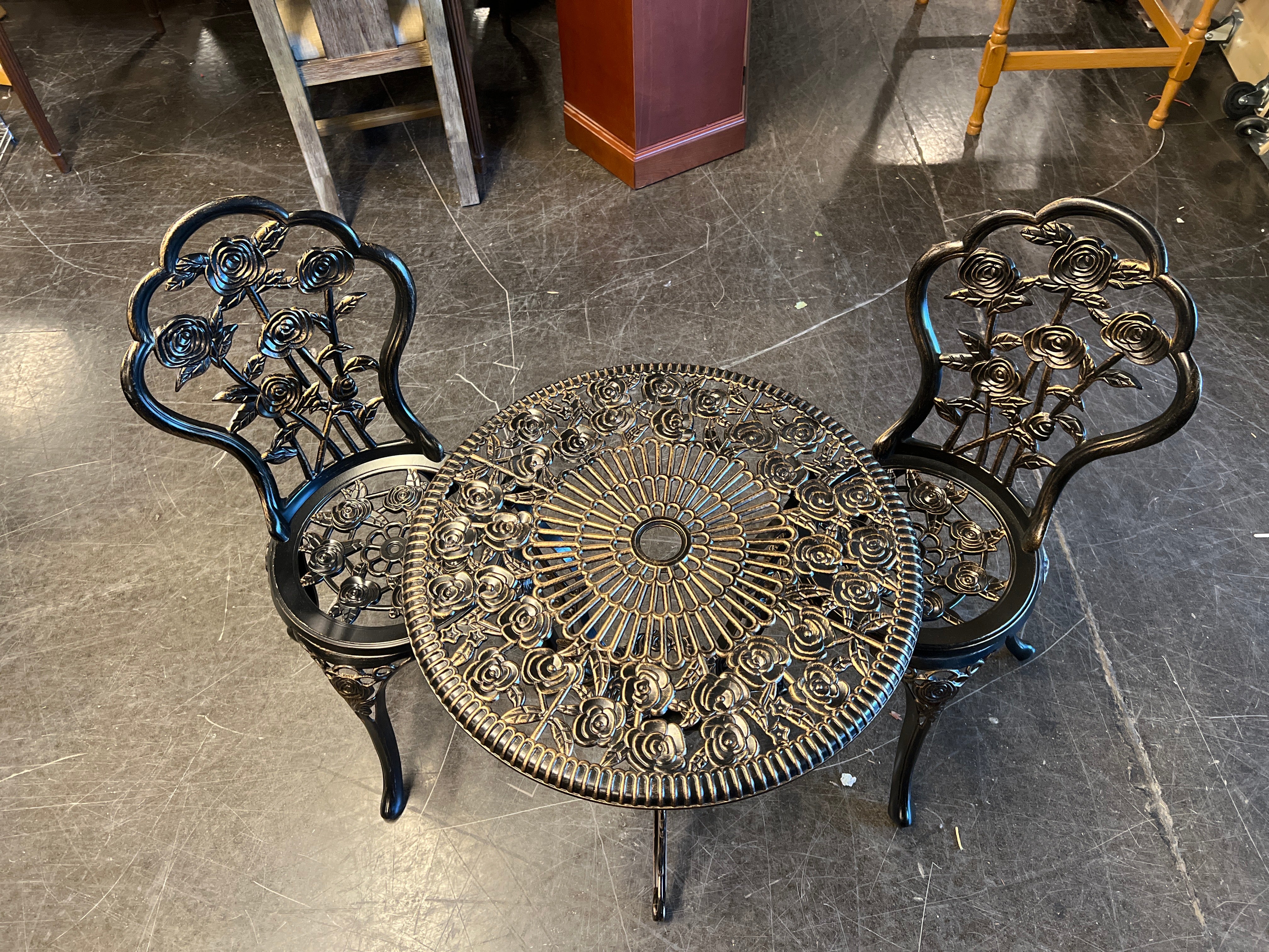Metal Table and Chair Set