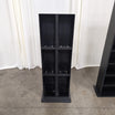 Black Plastic Freestanding Media Tower