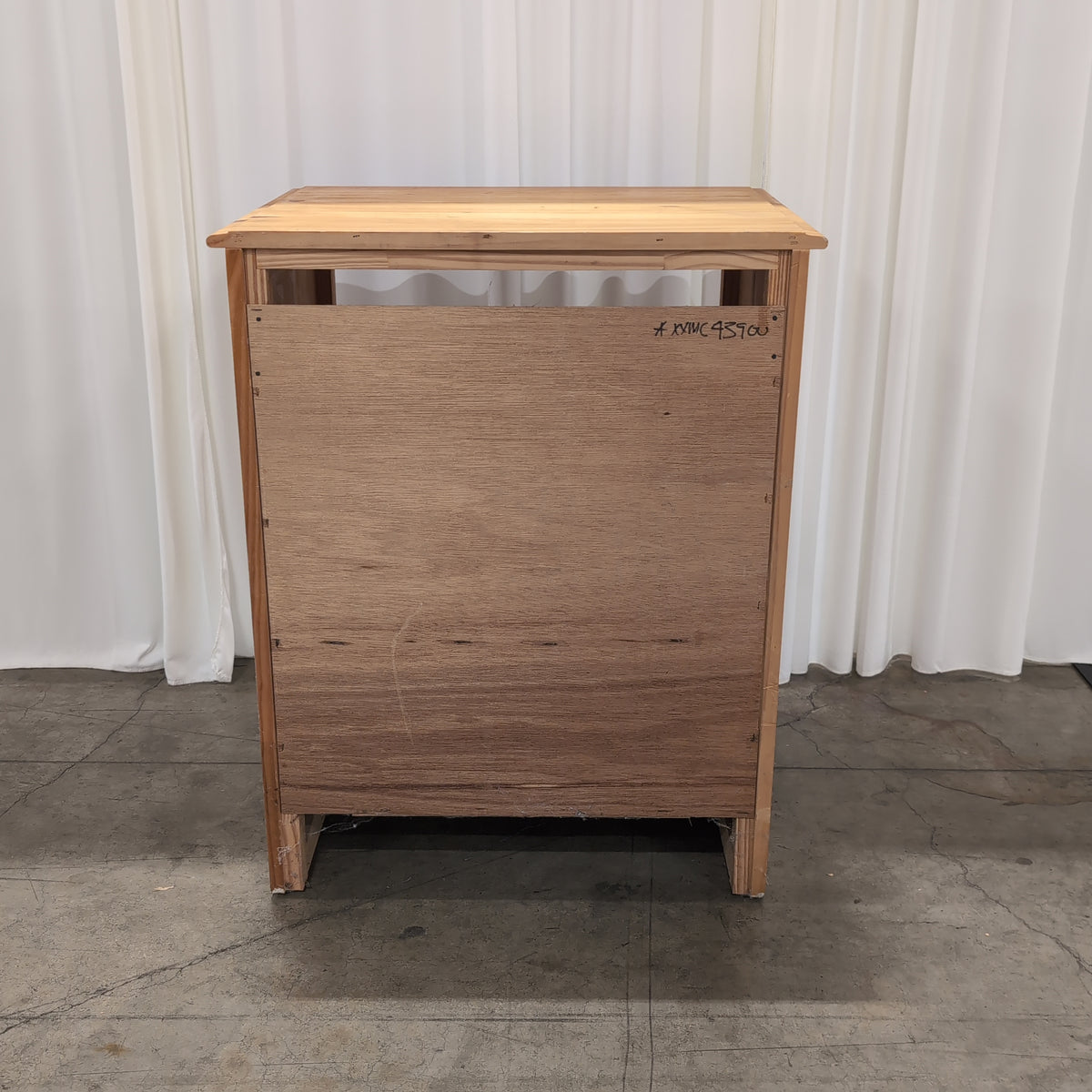 Honey Pine Wood Single Drawer Nightstand