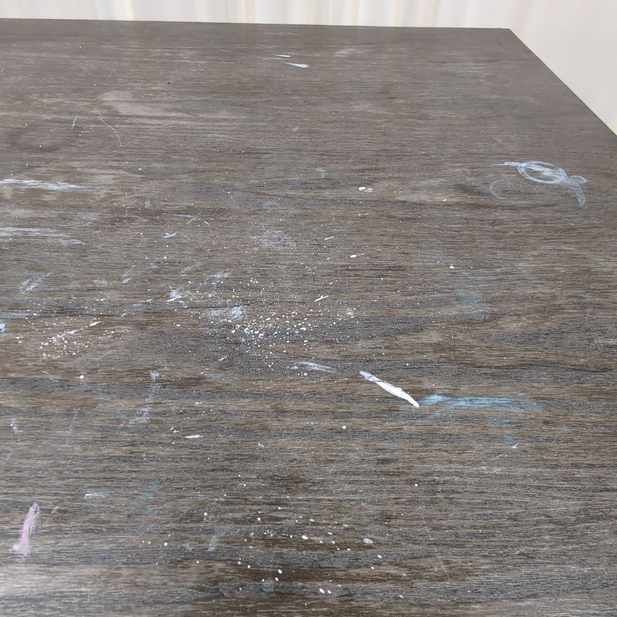 Dark Wood Square Dining Table with Hairpin Legs