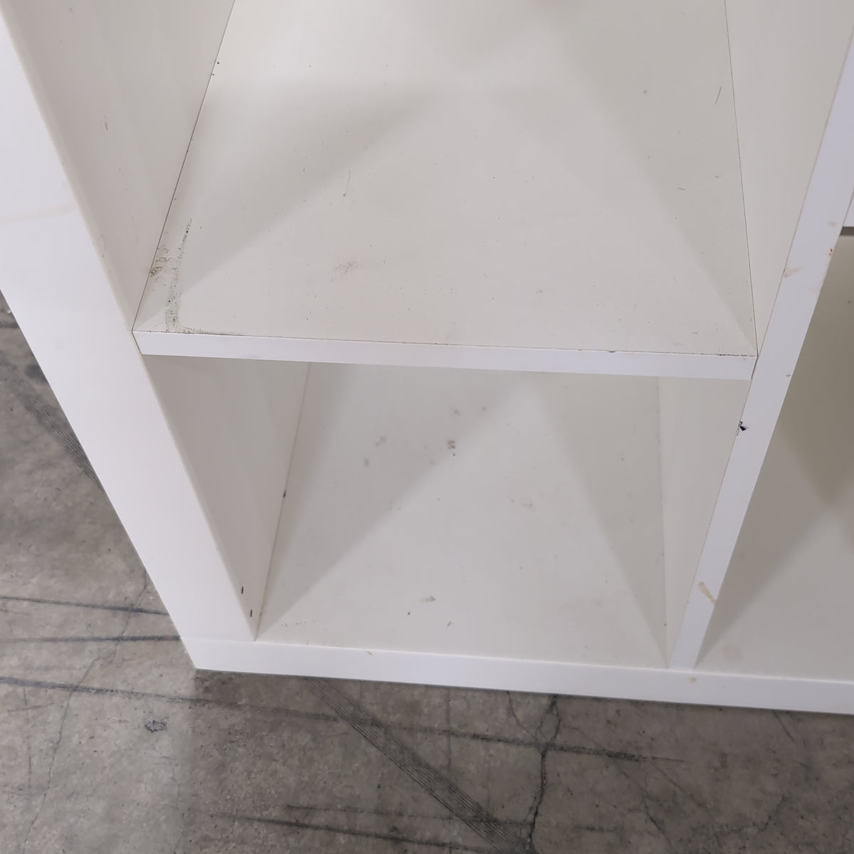 White Multi-Shelf Cube Bookcase