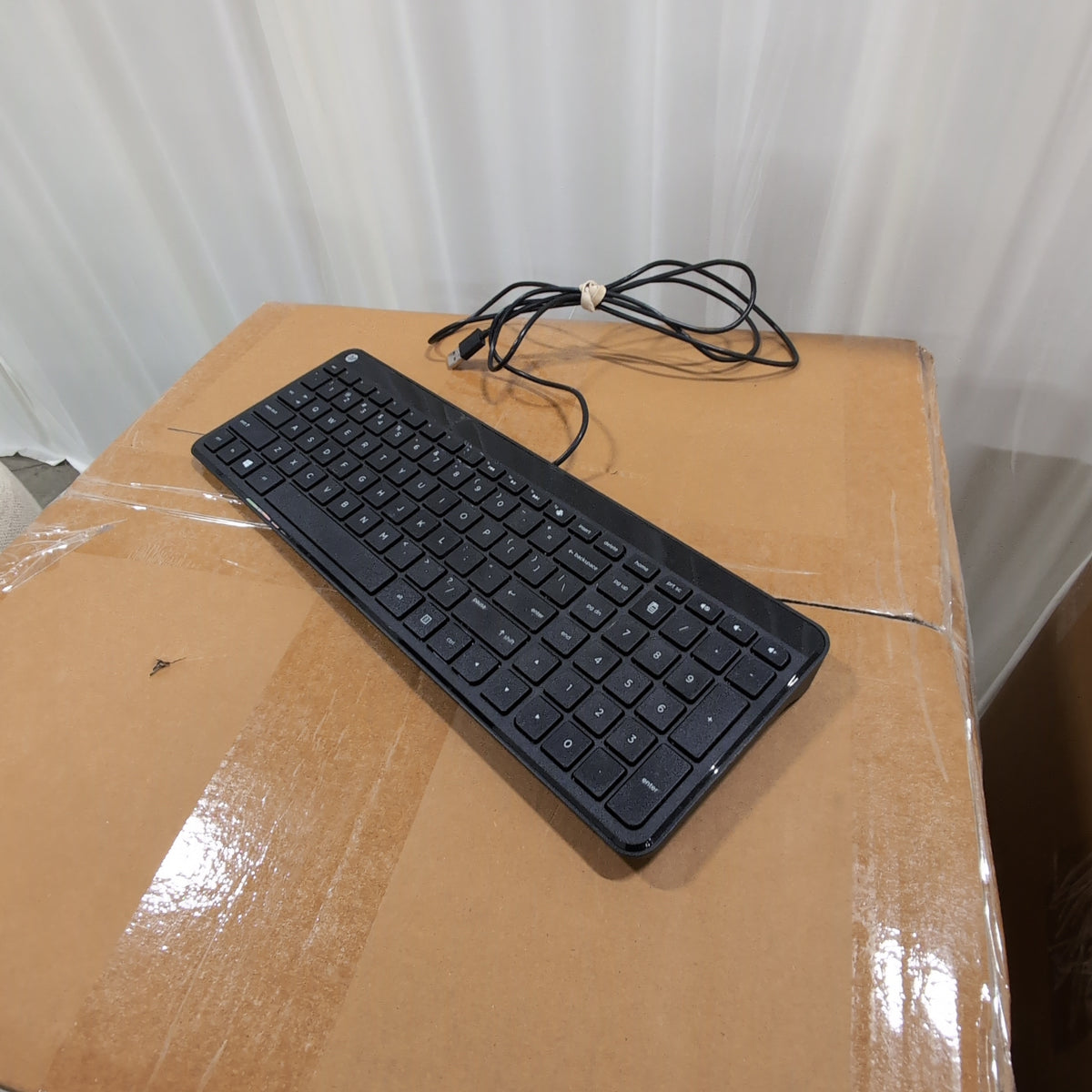 HP Black Wired Full-Size Keyboard