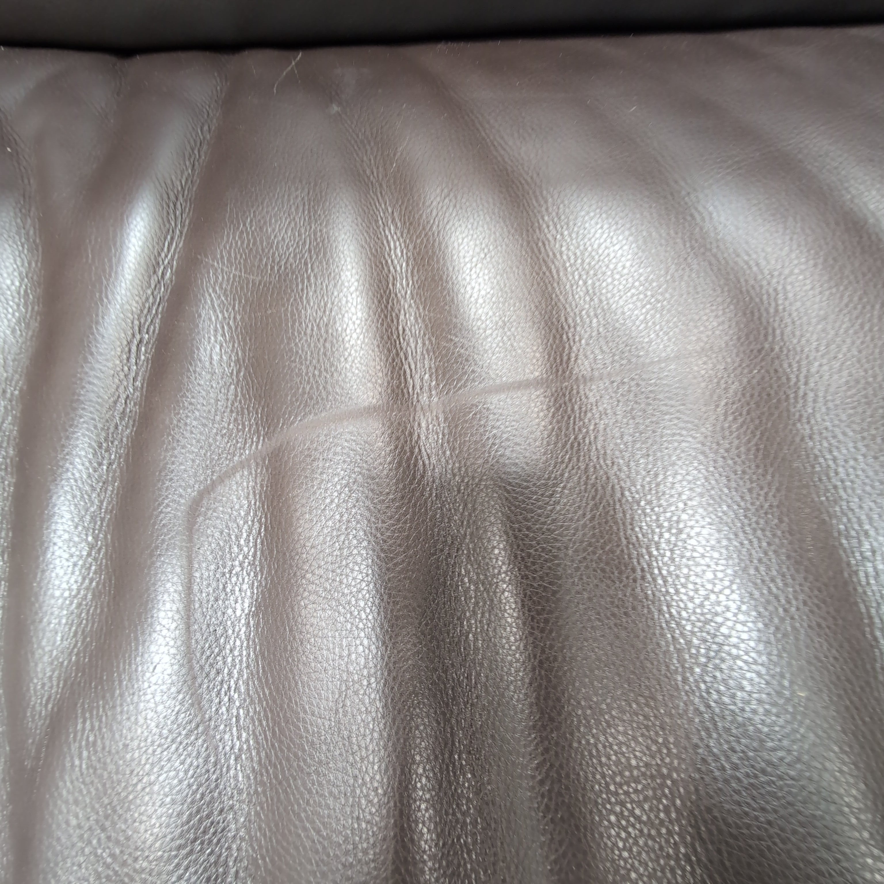Contemporary Dark Brown Leather Sectional Couch with Chaise