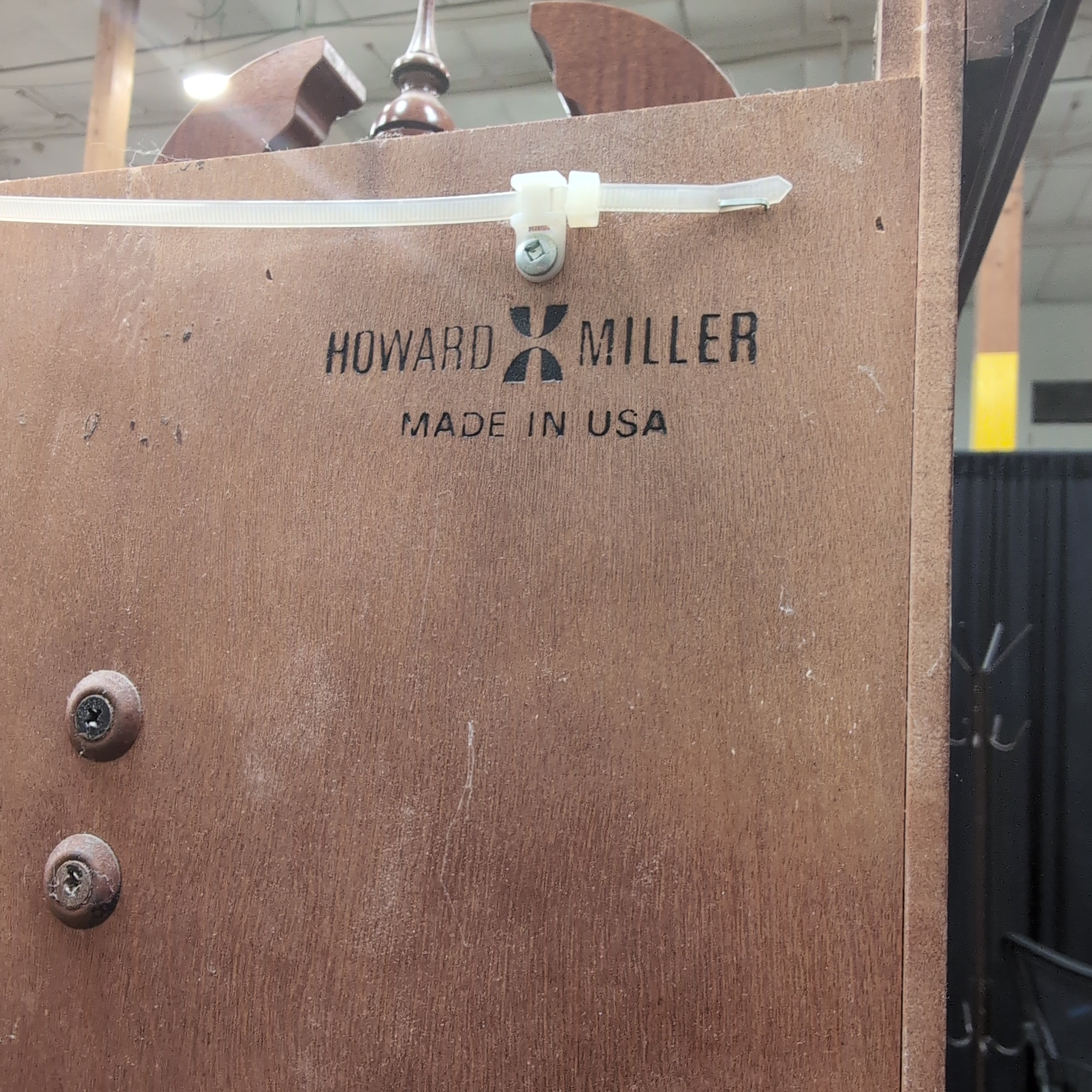 Howard Miller Decorative Wood Grandfather Clock with Brass Pendulum