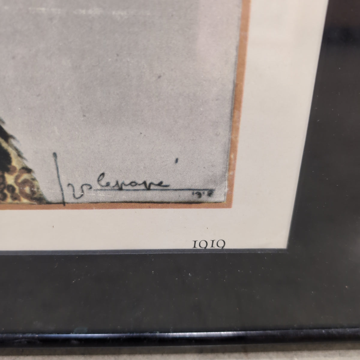 VOGUE Early February Framed Print in Black Frame