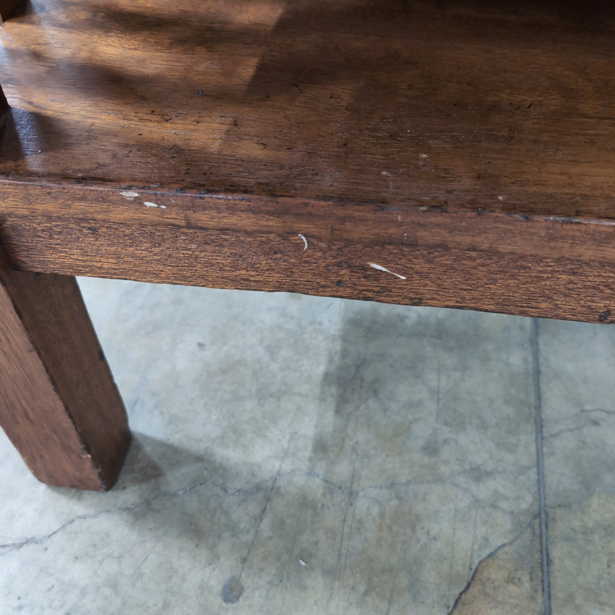 Mission Style Wood Desk with Hutch