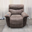 Plush Brown Microfiber Recliner with Power Recline