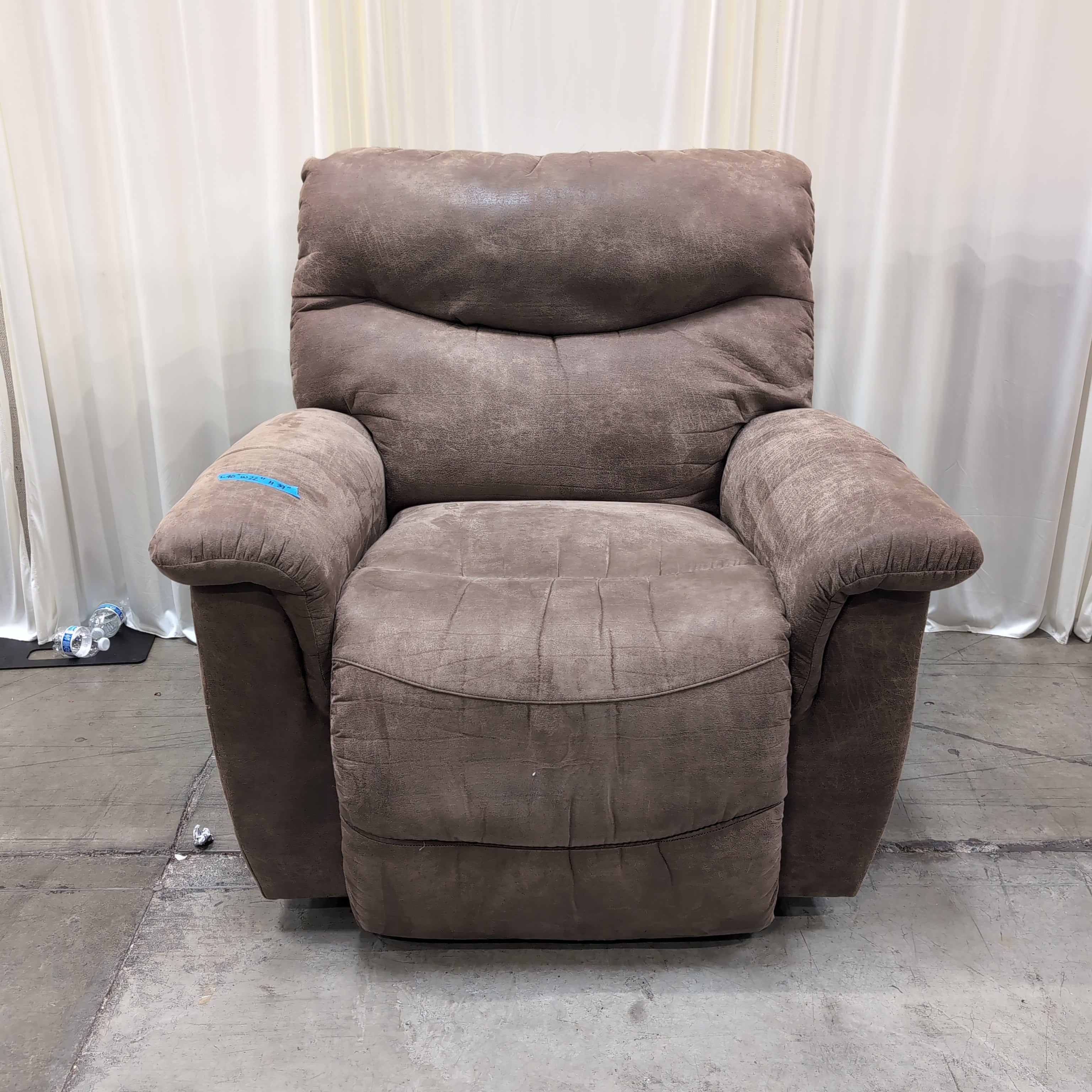 Plush Brown Microfiber Recliner with Power Recline