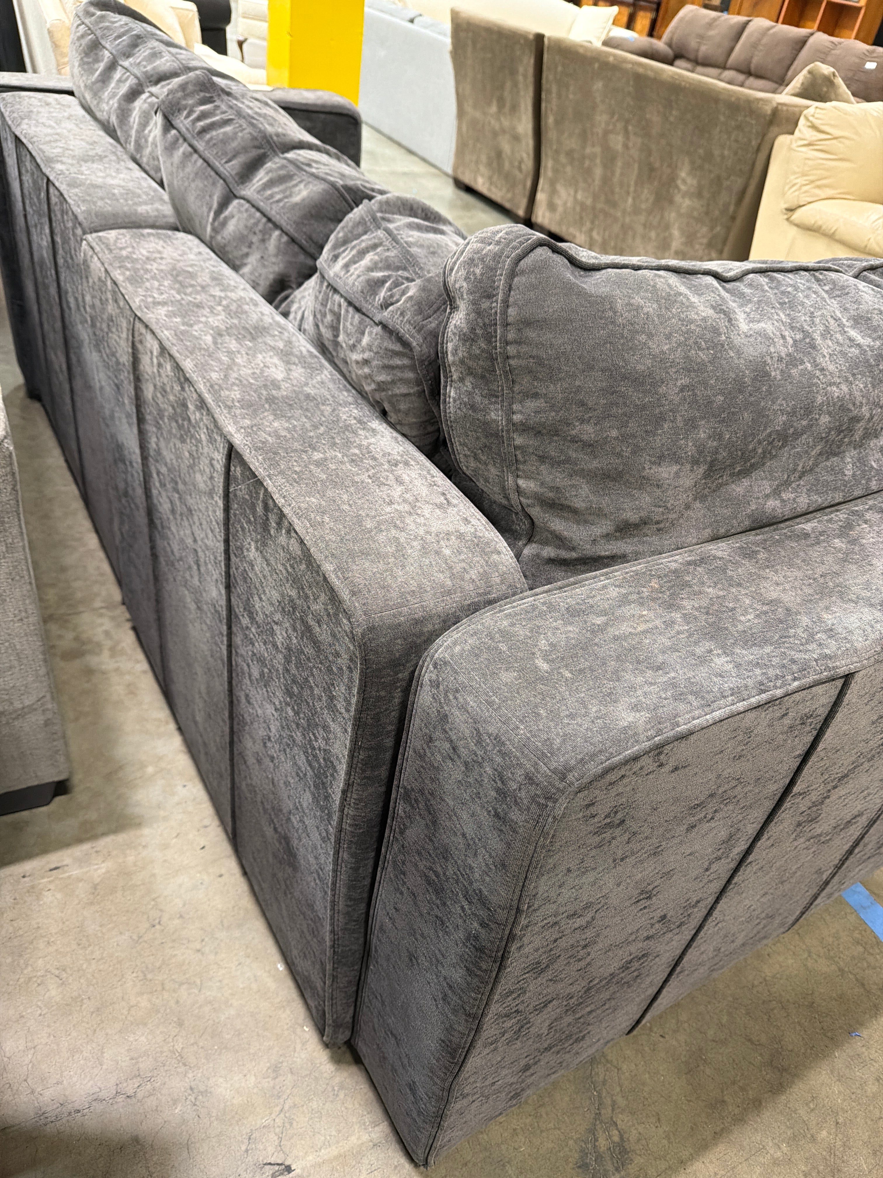 Lovesac Versatile Dark Grey Modular Sofa - High Quality