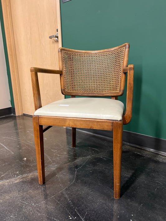 Vintage Thonet Cane-Back Armchair – Mid-Century Modern