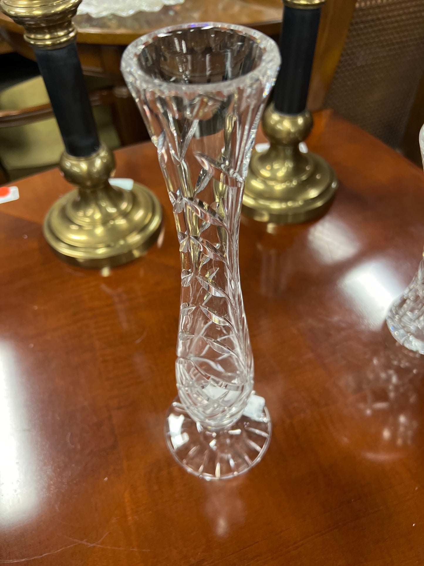 Glass stem vase
