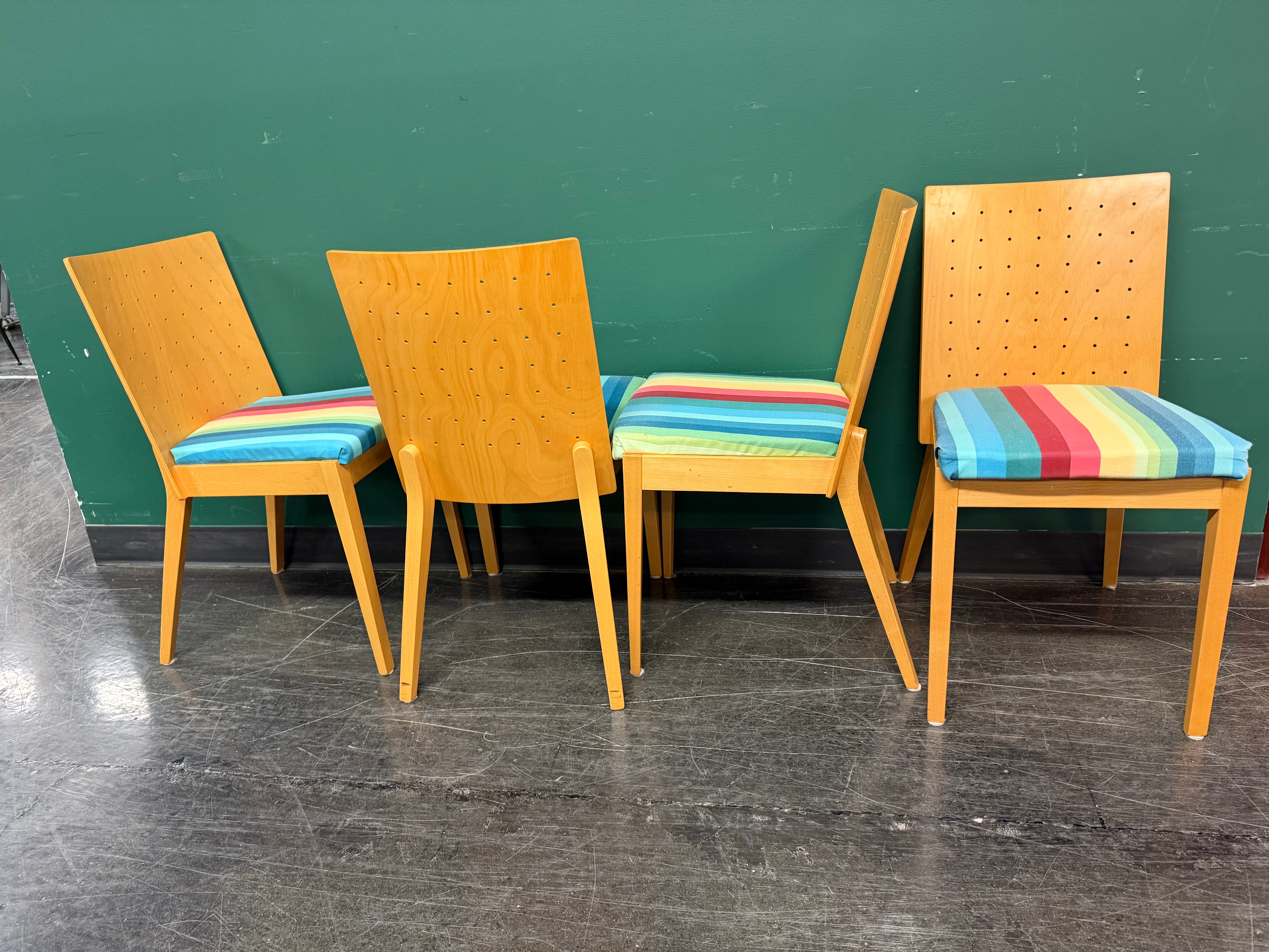 Set of Four (4) - Mid Century Modern Dining Room Chairs by IMS SRL (Made in Italy) in Good Condition