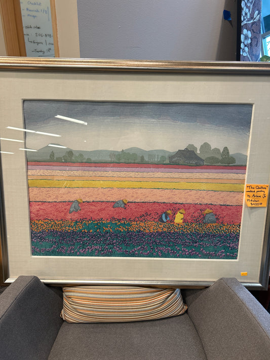 The Quilters Woodblock Painting
