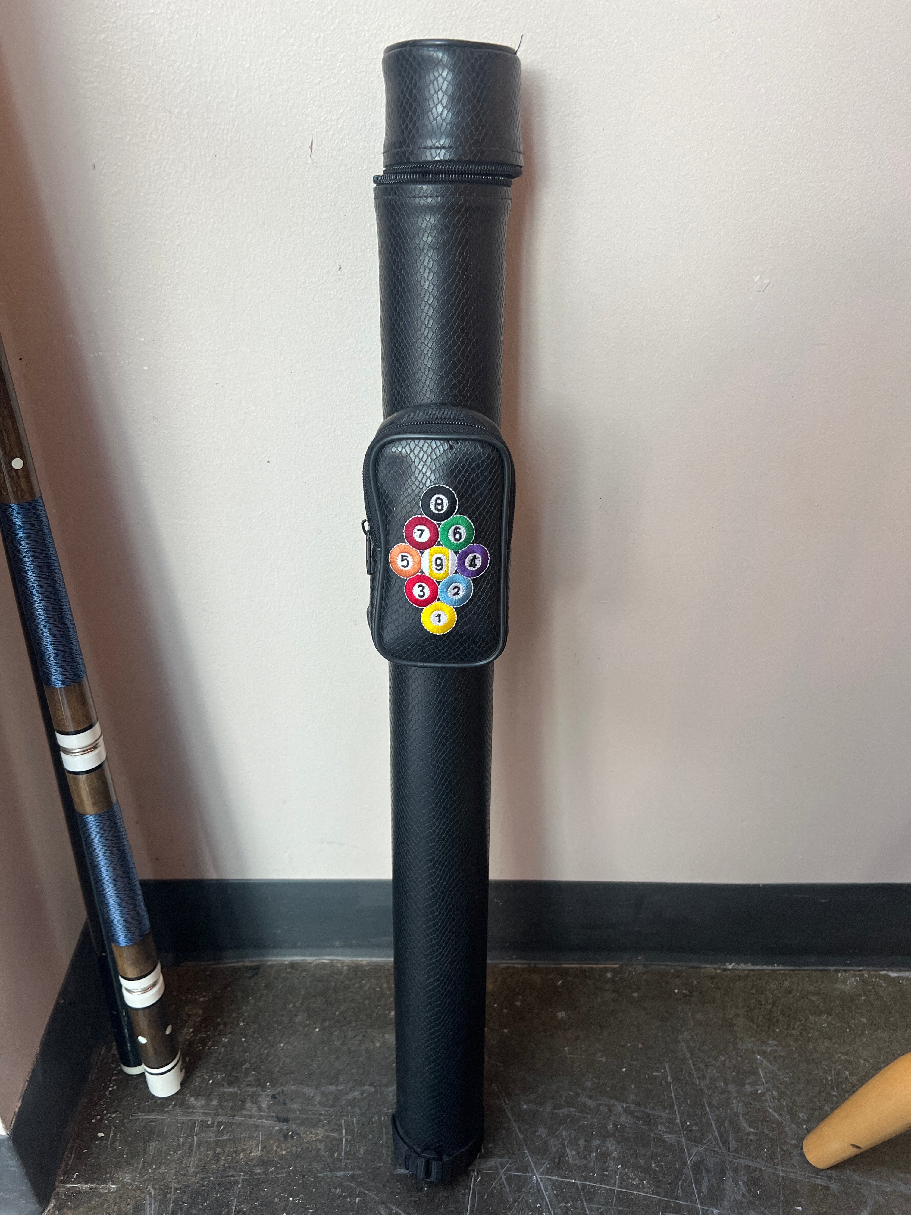Two-Piece Pool Cue Set with Case