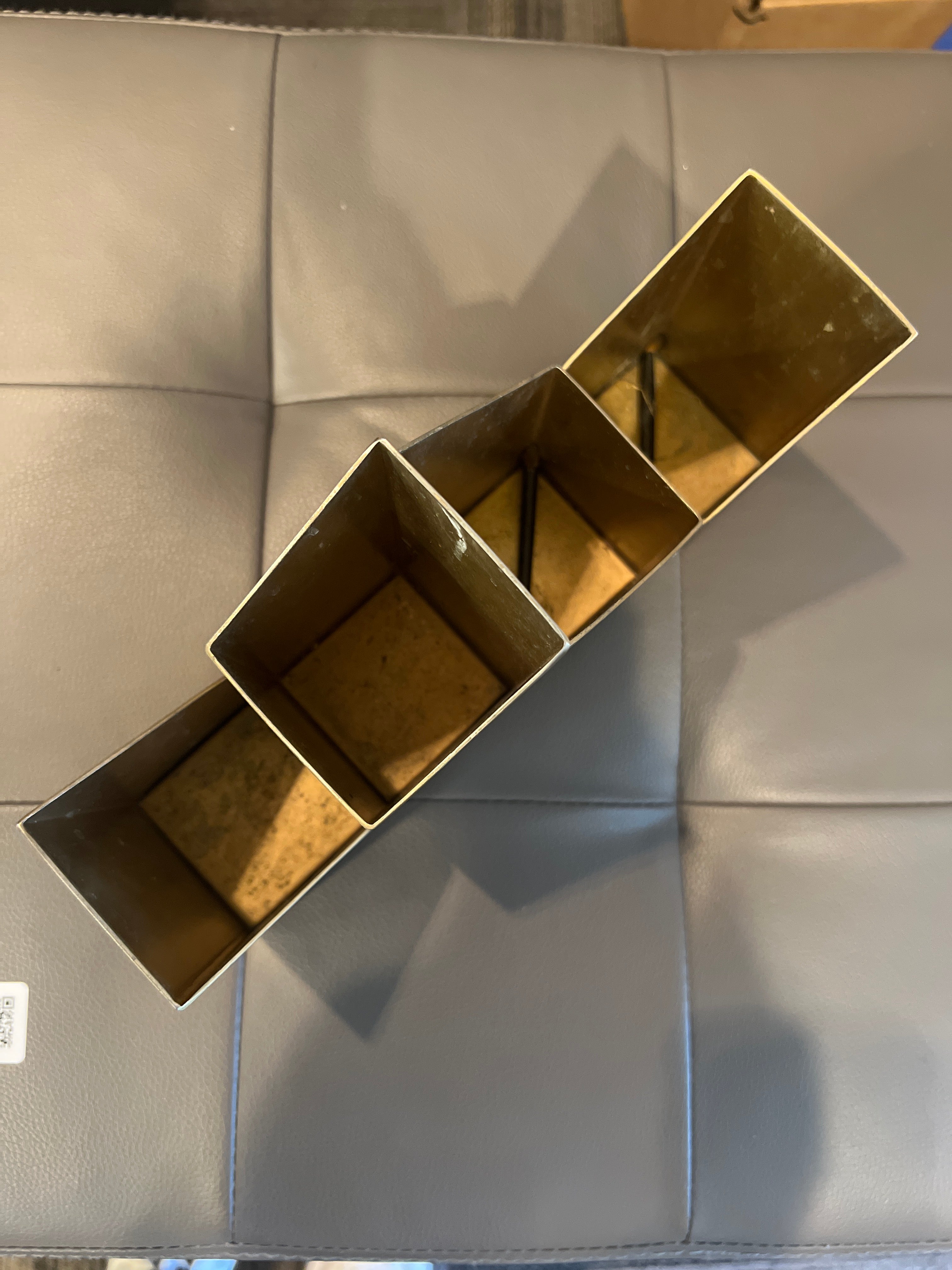 Gold Geometric Pencil Holder