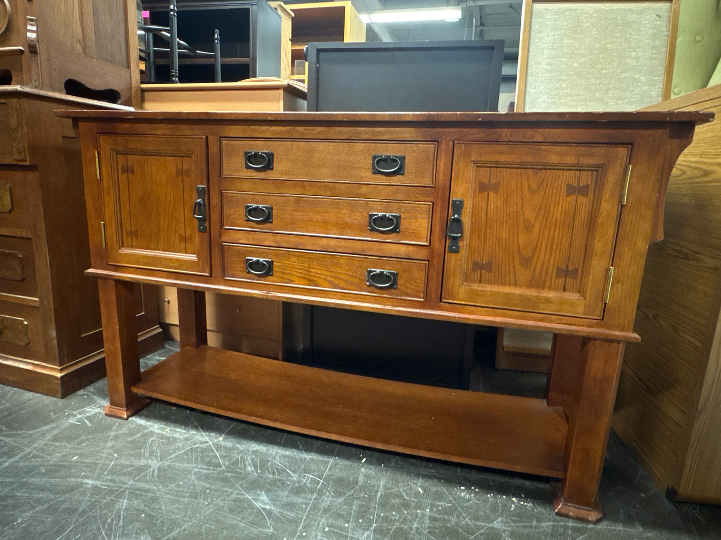 Rustic Hardwood Server