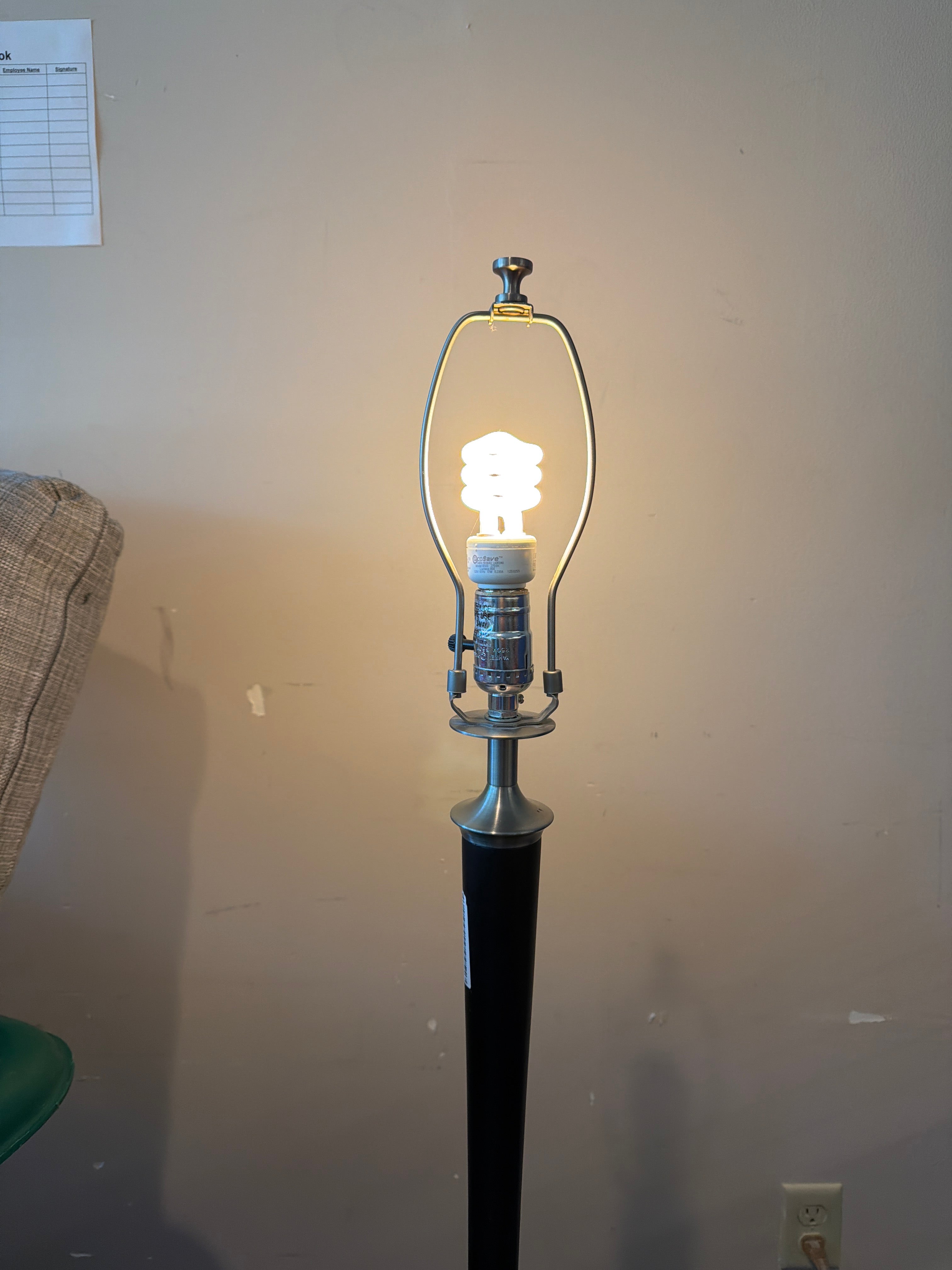 Sleek Black Floor Lamp