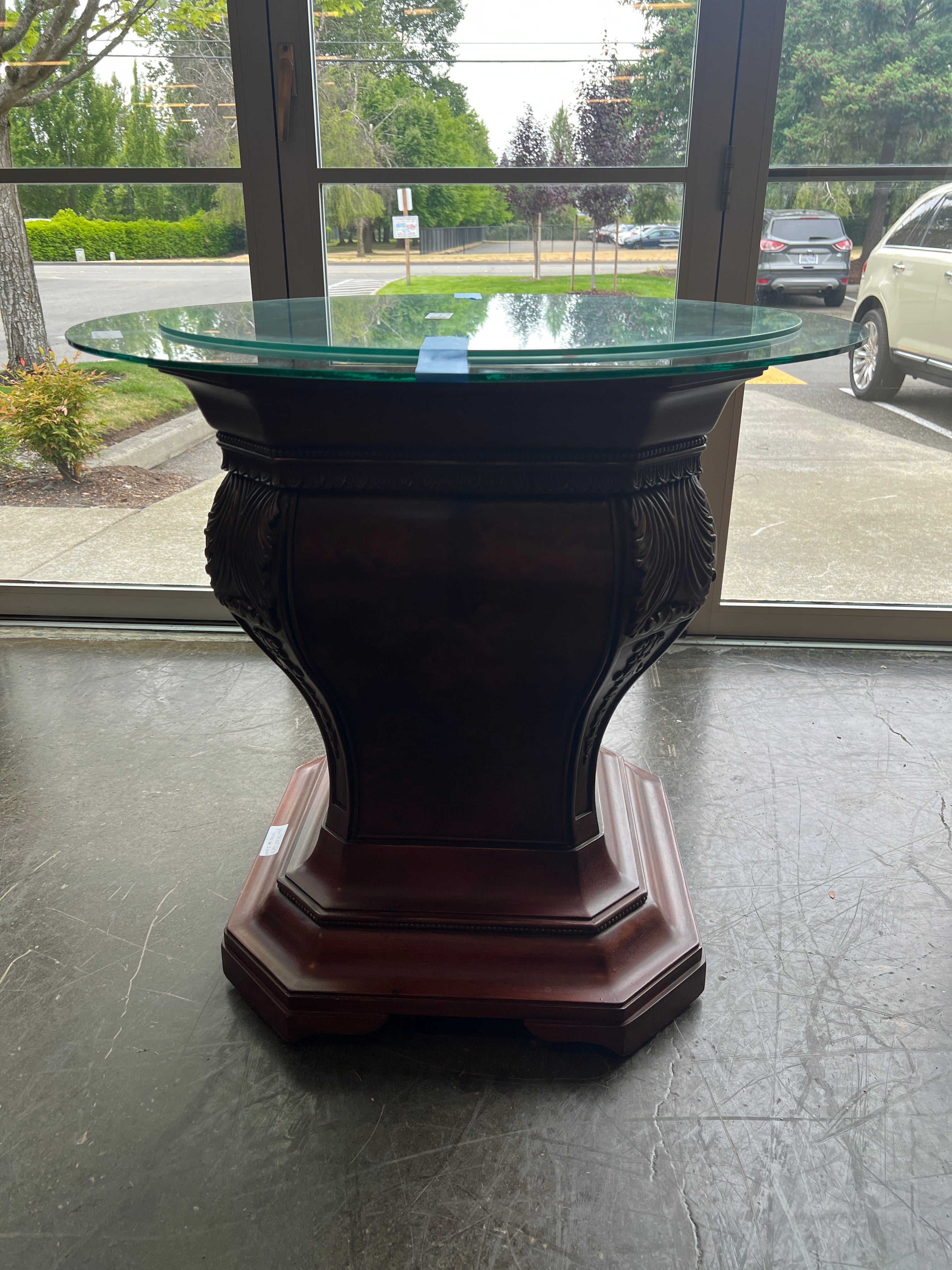 Table with 2 Glass Tops