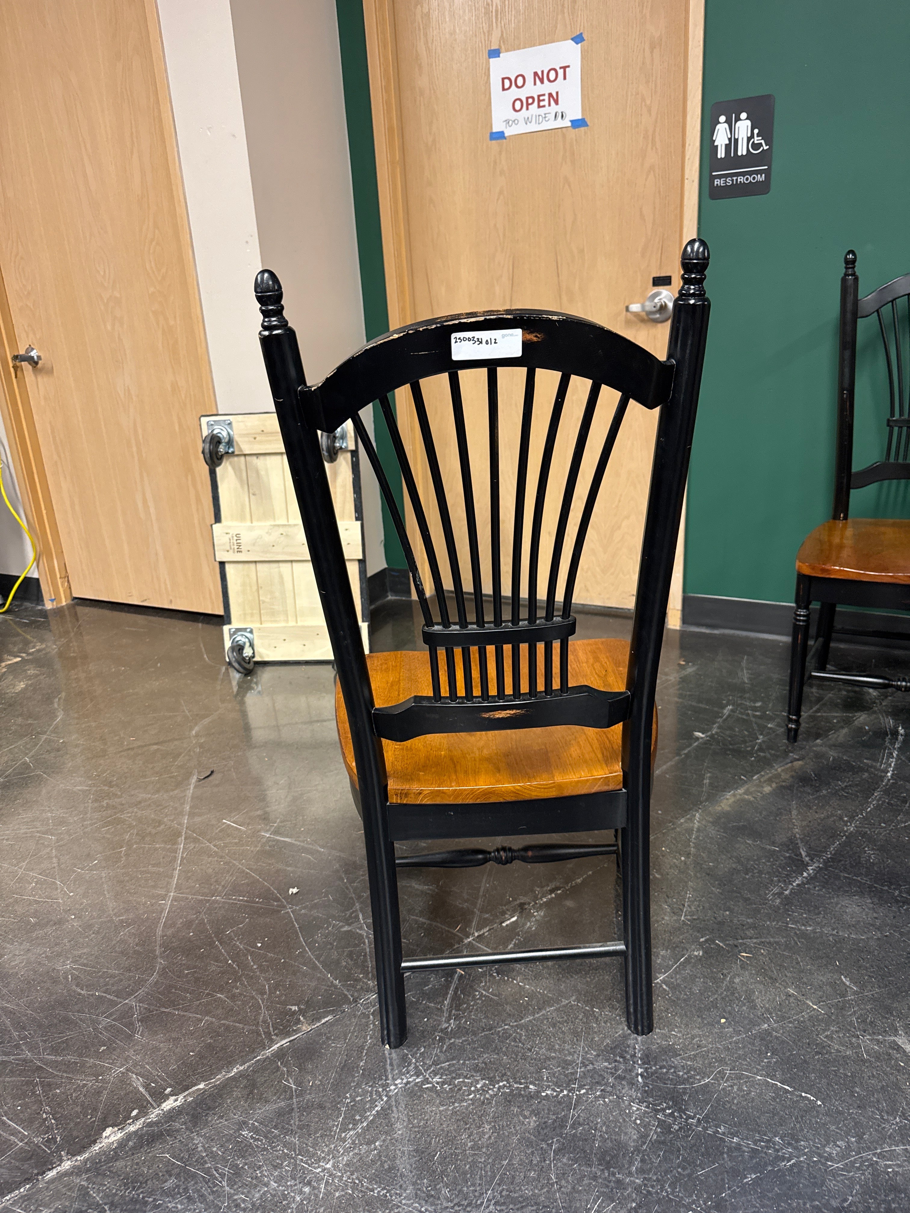 Black & Wood Windsor-Back Dining Chair by APA Marketing (2006)