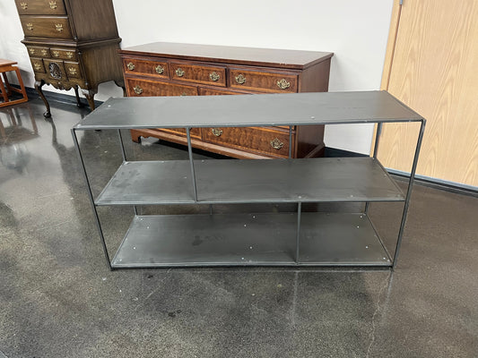 West Elm Modern Black Metal Console Table