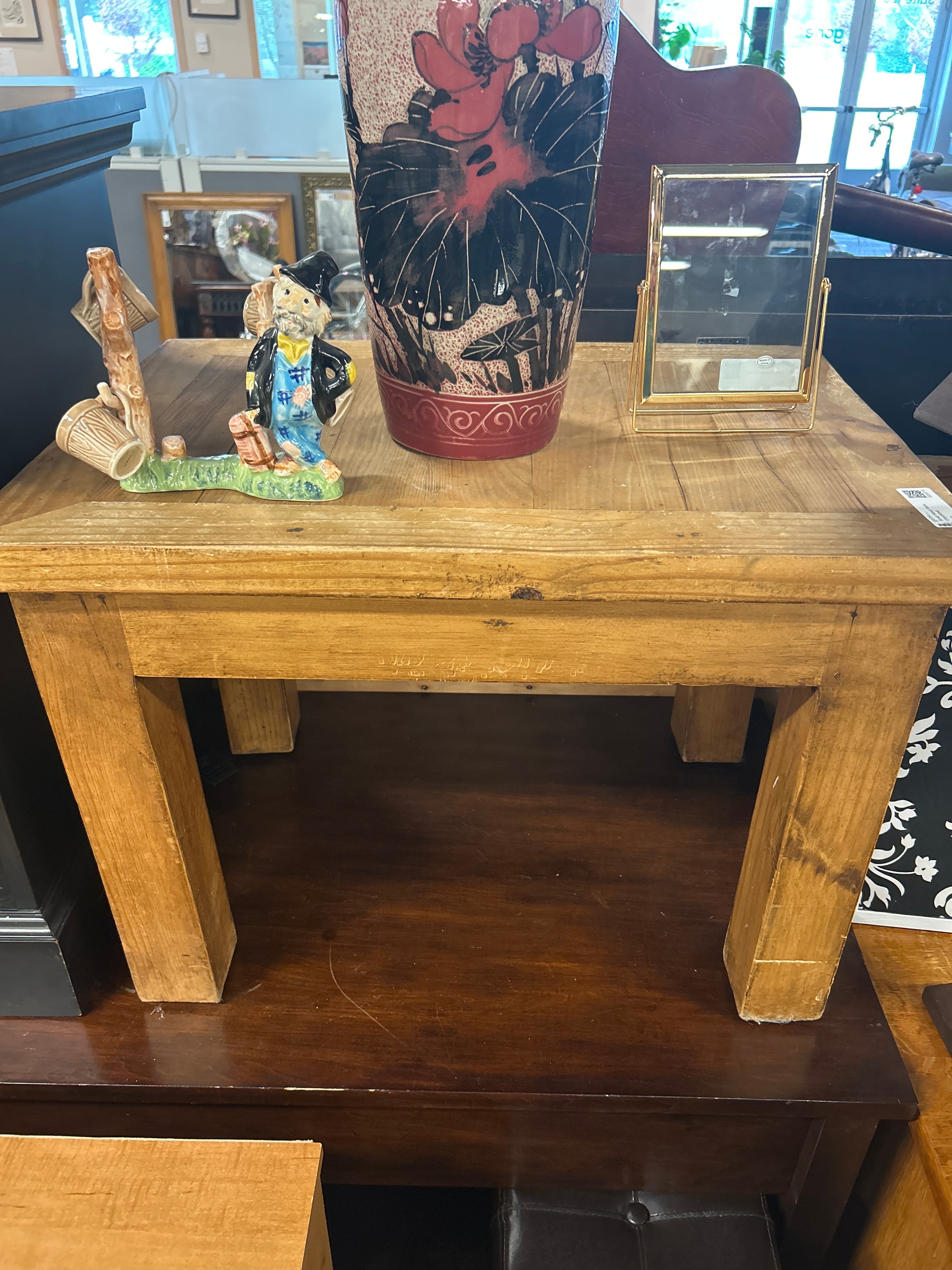 Small Wood Table Unpolished