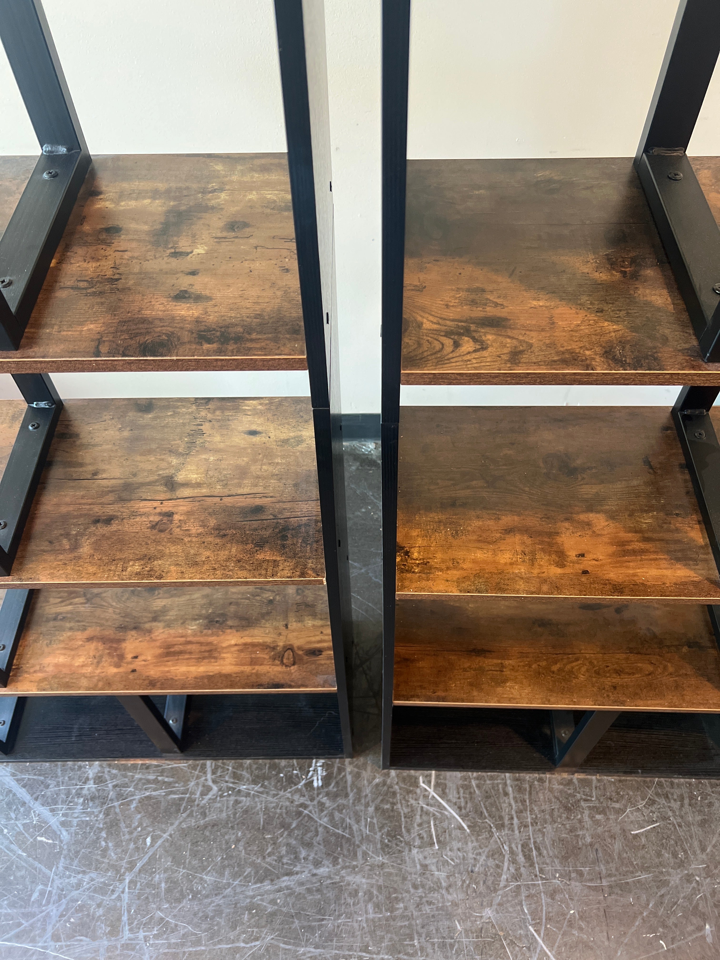 Mid-Century Modern Hardwood Bookcases