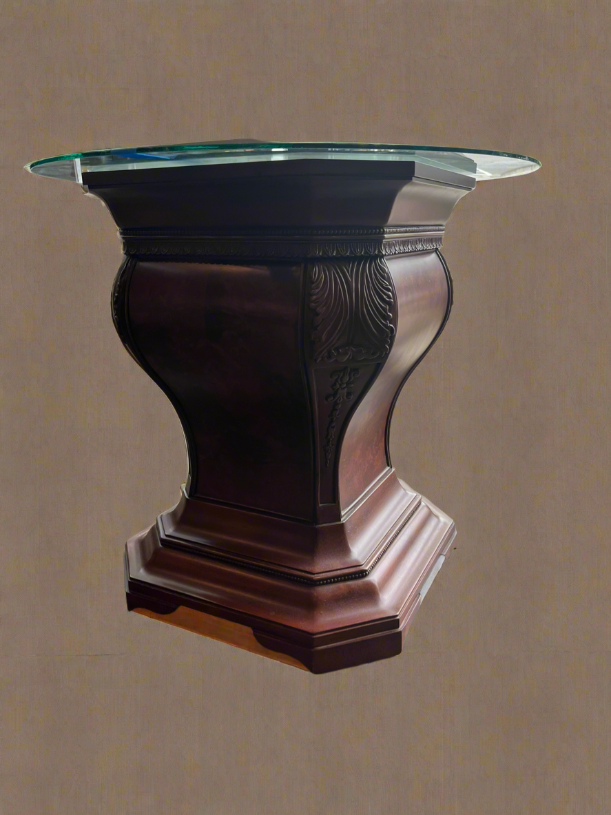 Table with 2 Glass Tops