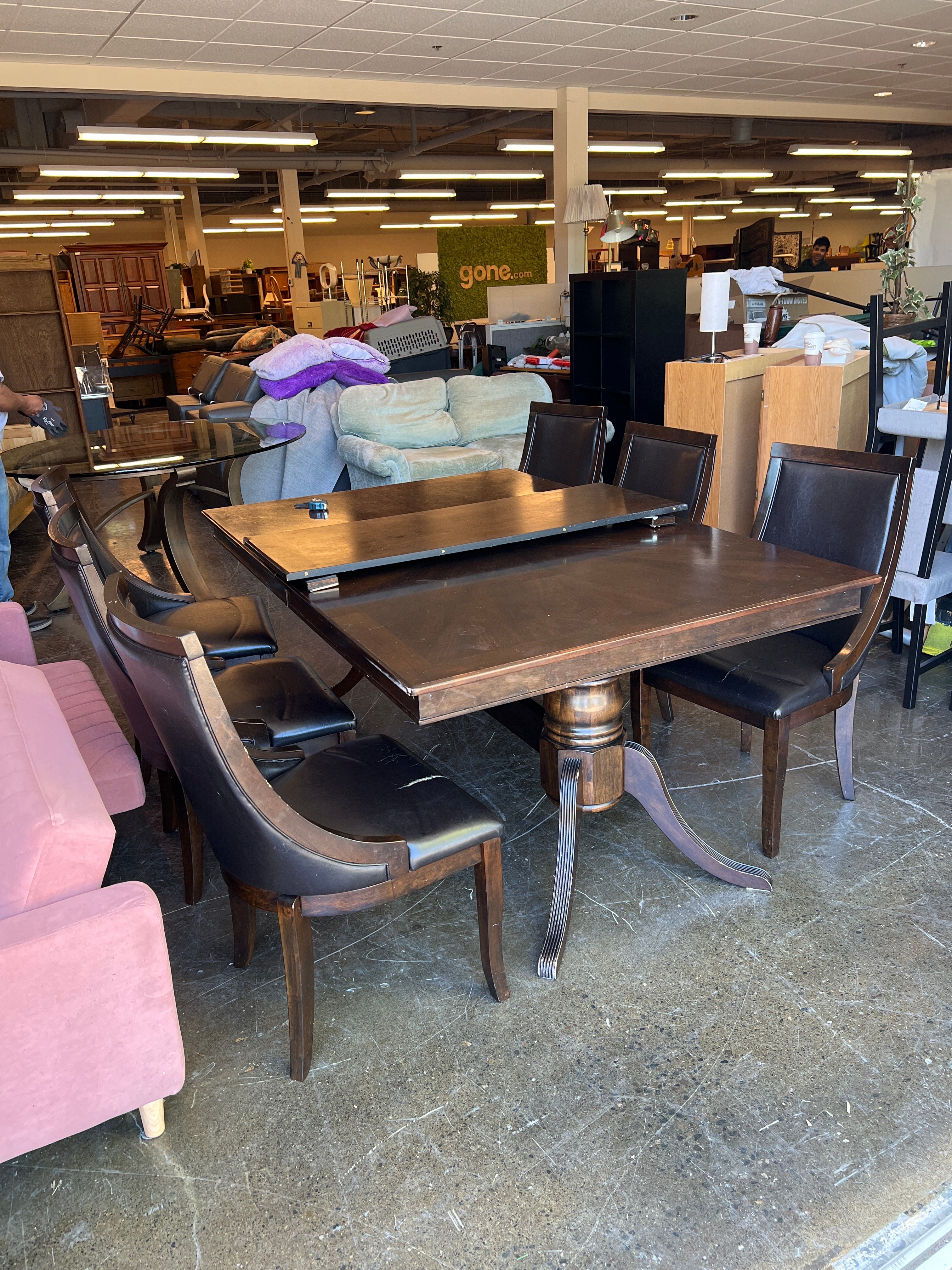 Dark Wood Dining Table
