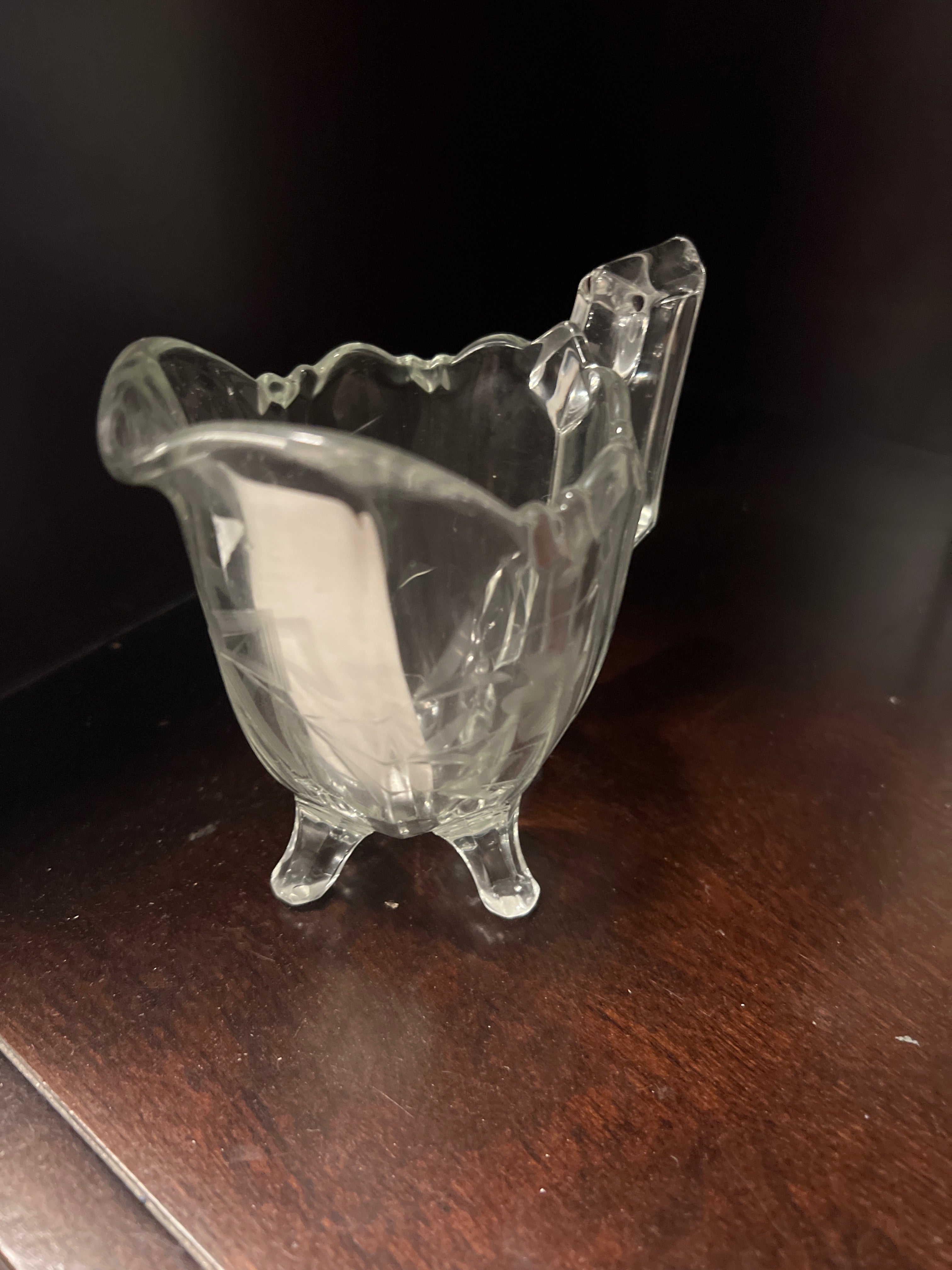 Crystal creamer cup