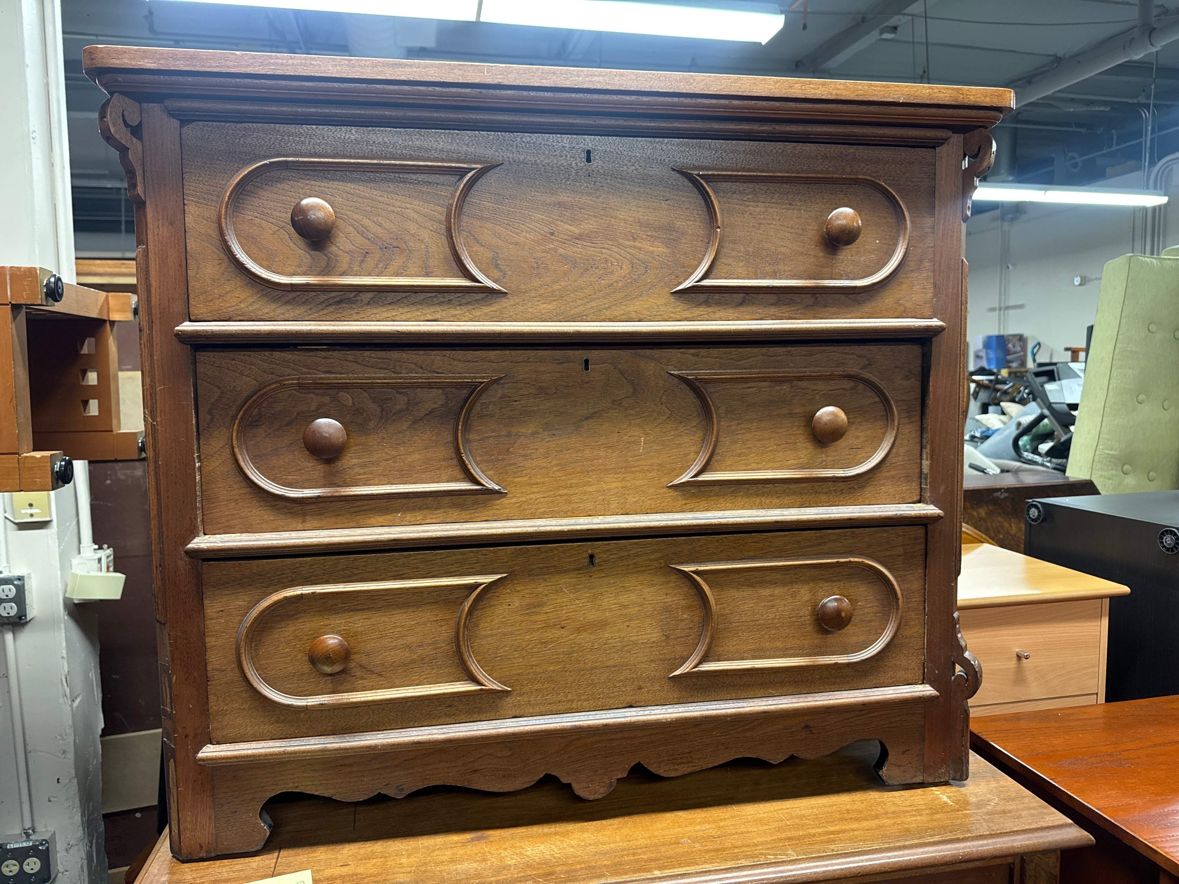 Antique Hardwood Chest of Drawers