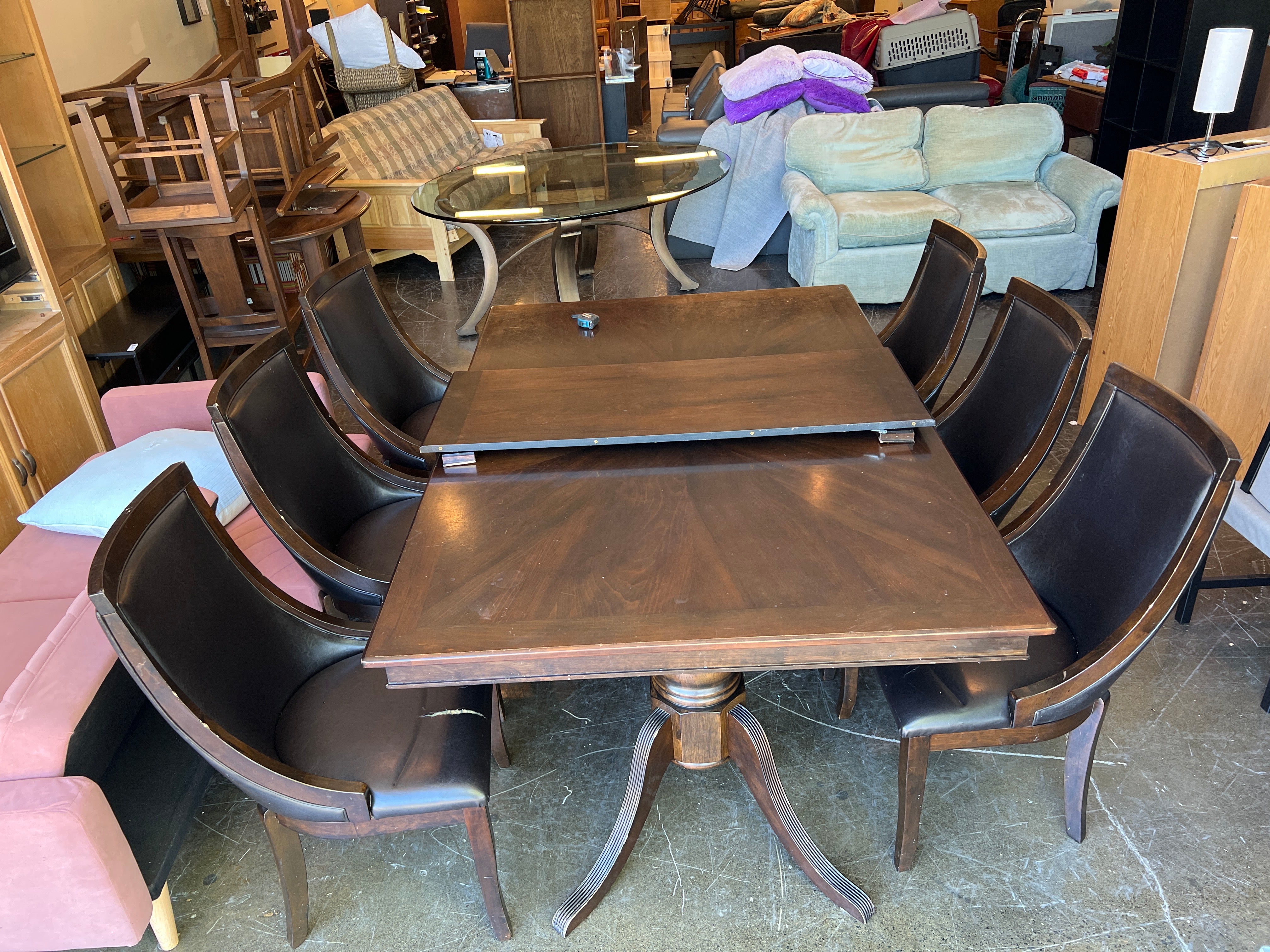 Dark Wood Dining Table