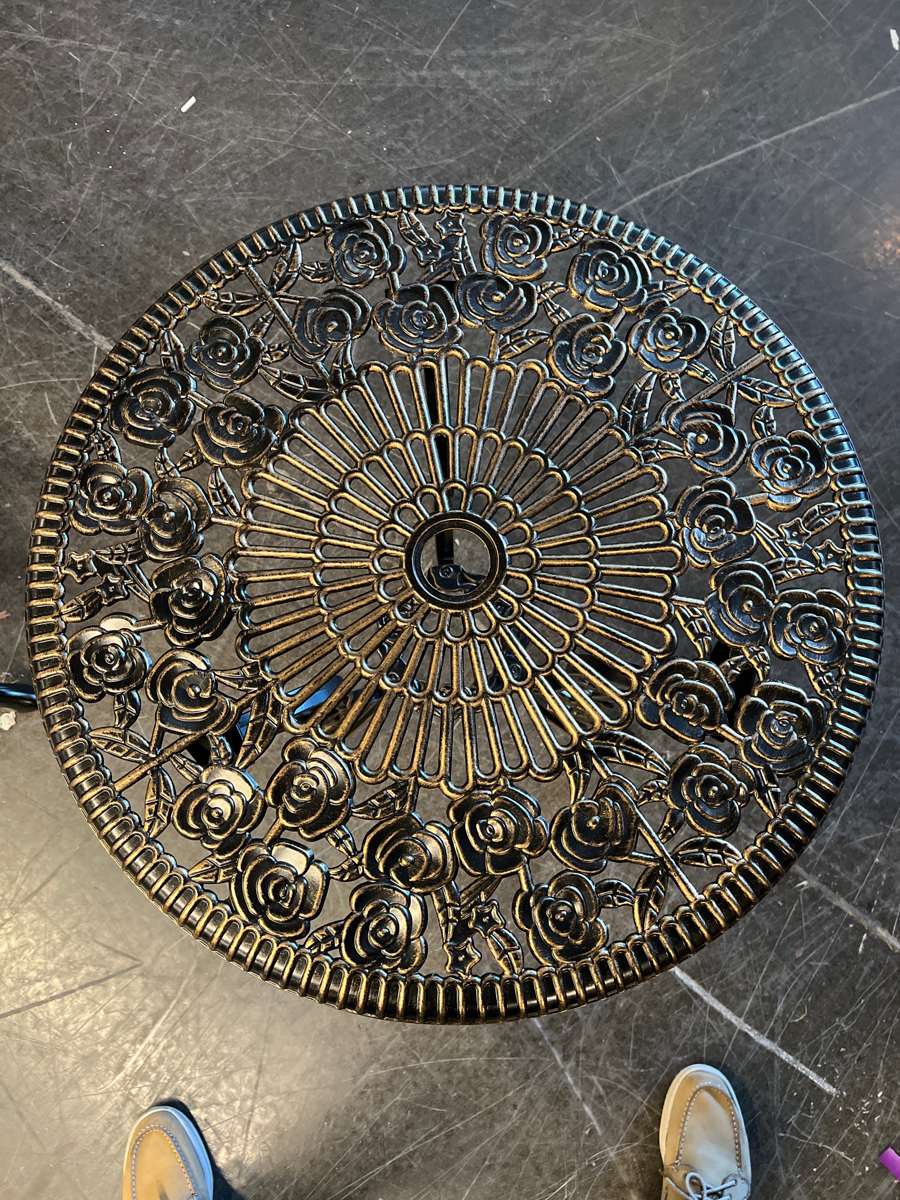 Metal Table and Chair Set