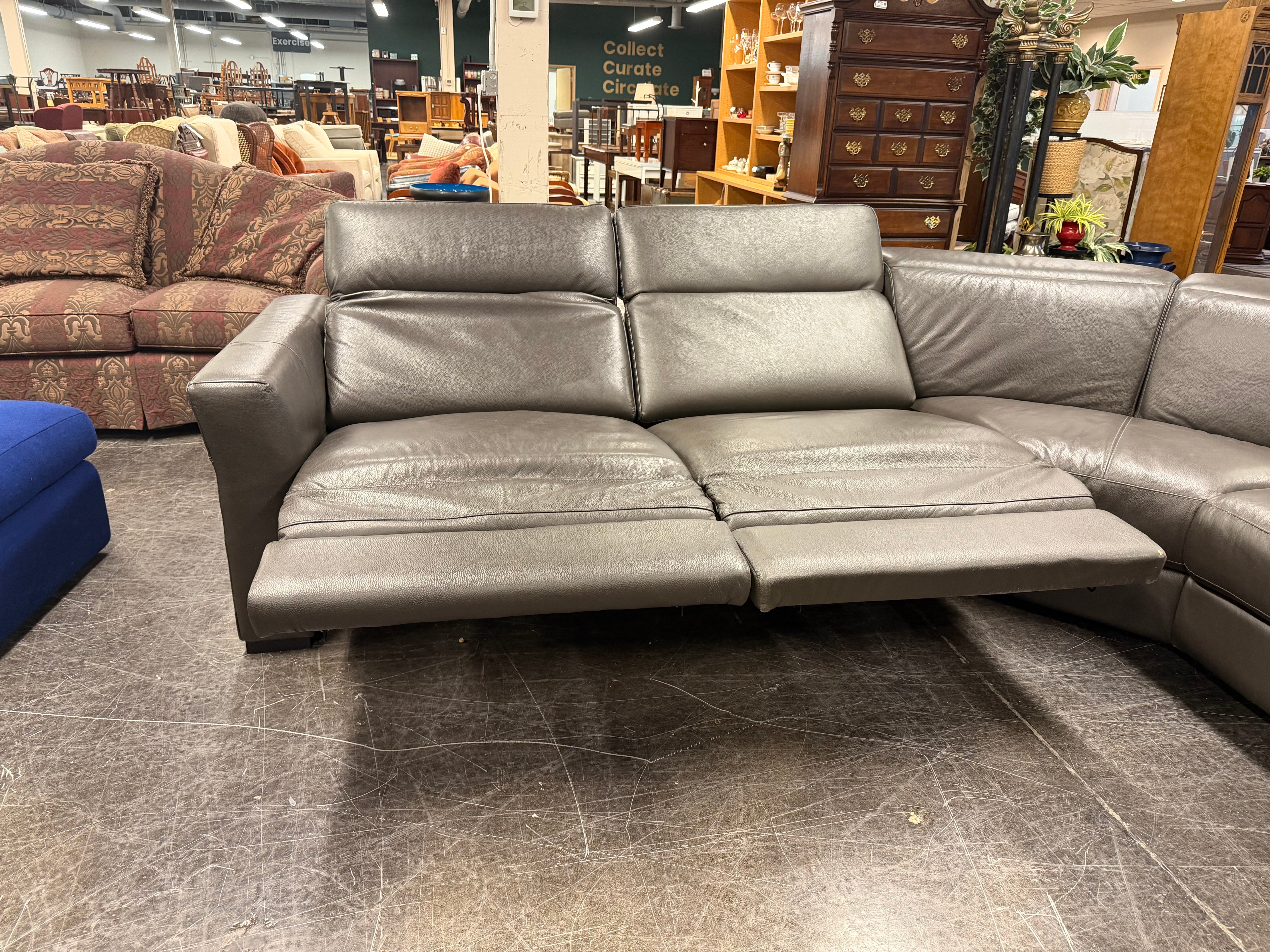 Chateau d'Ax 5 Piece Power Sectional Sofa in Great Condition (Made in Italy)