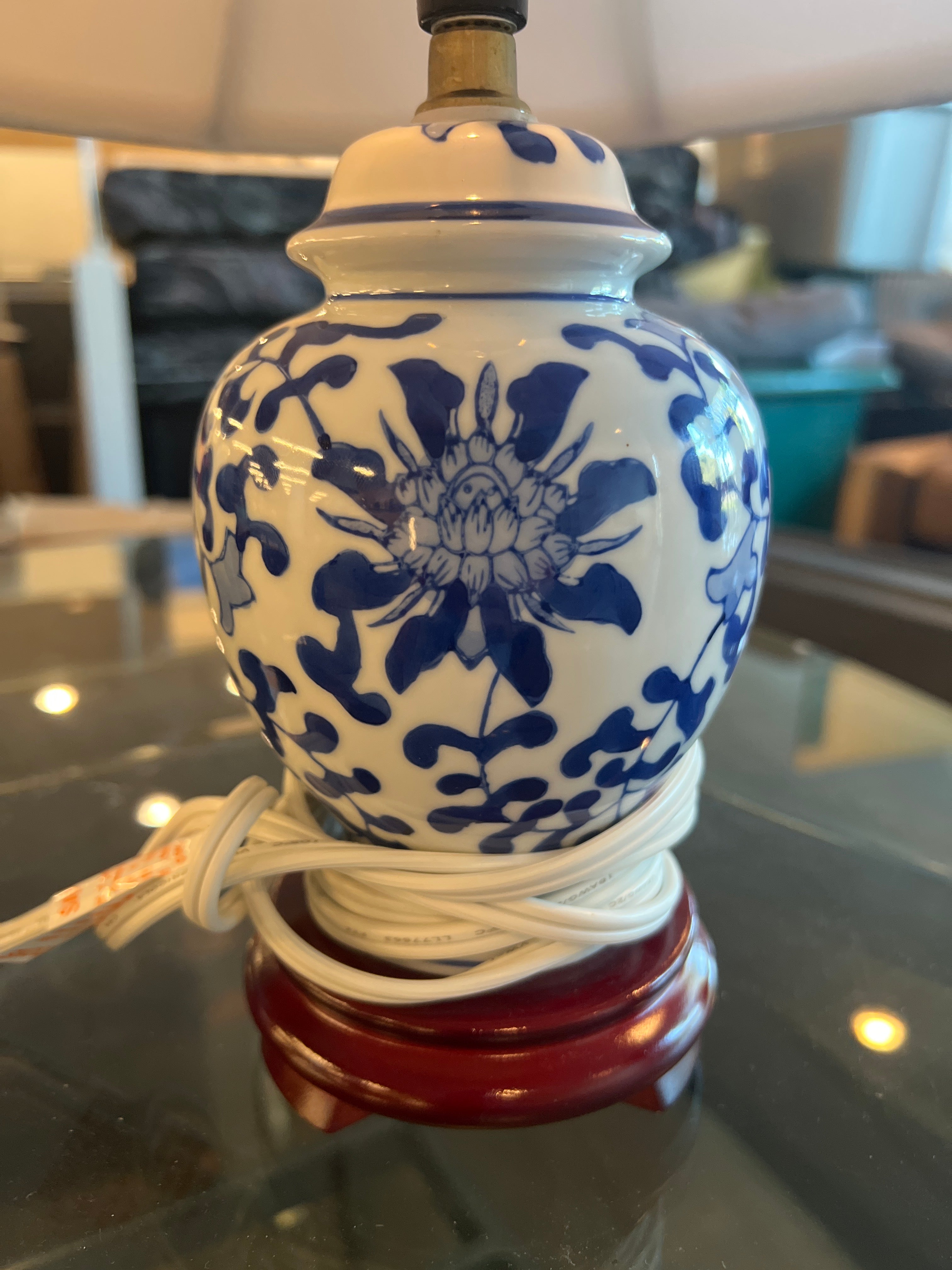 Blue and White Porcelain Table Lamp