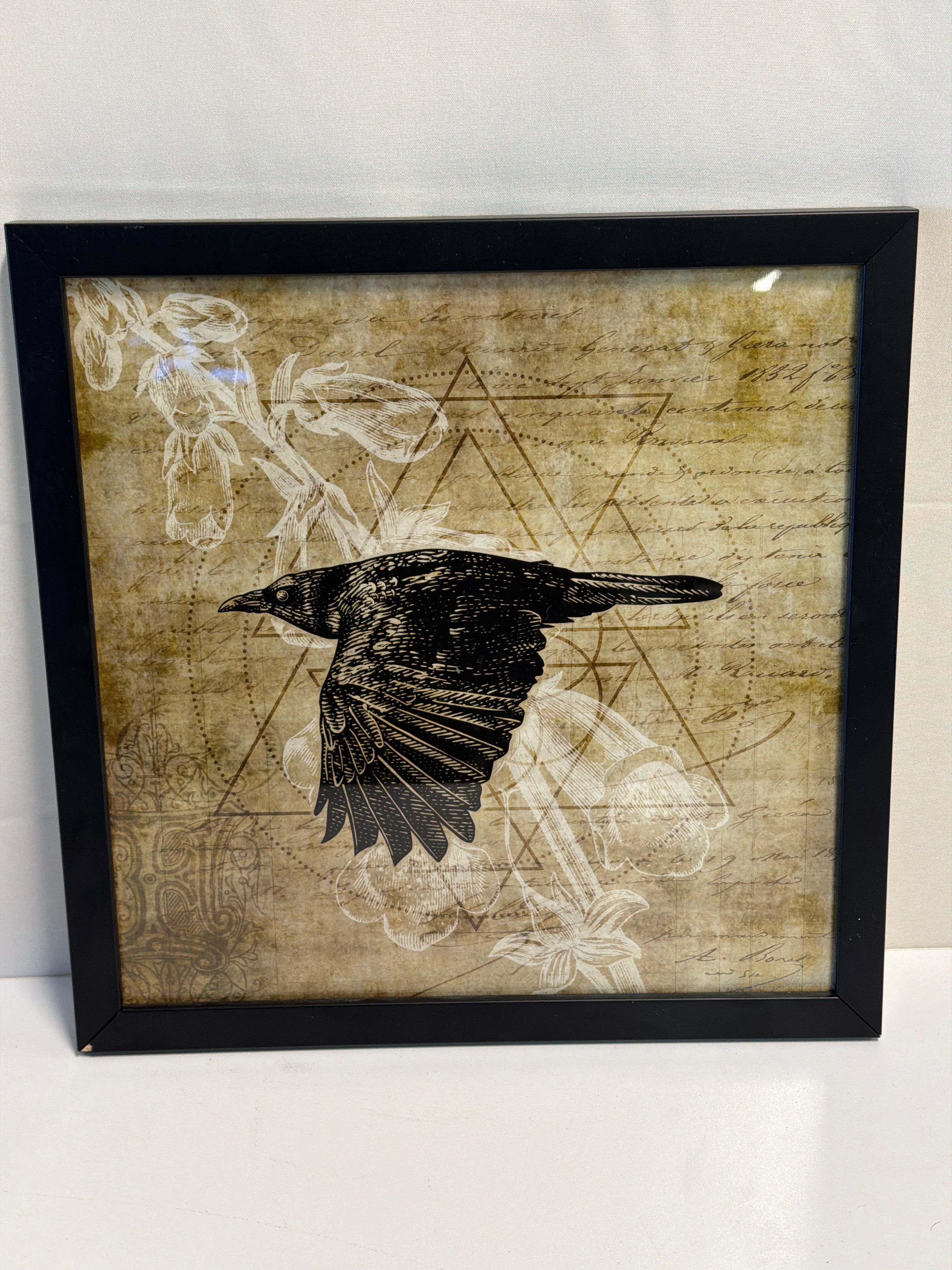 Foxglove Crow Print by Robert Tritthardt