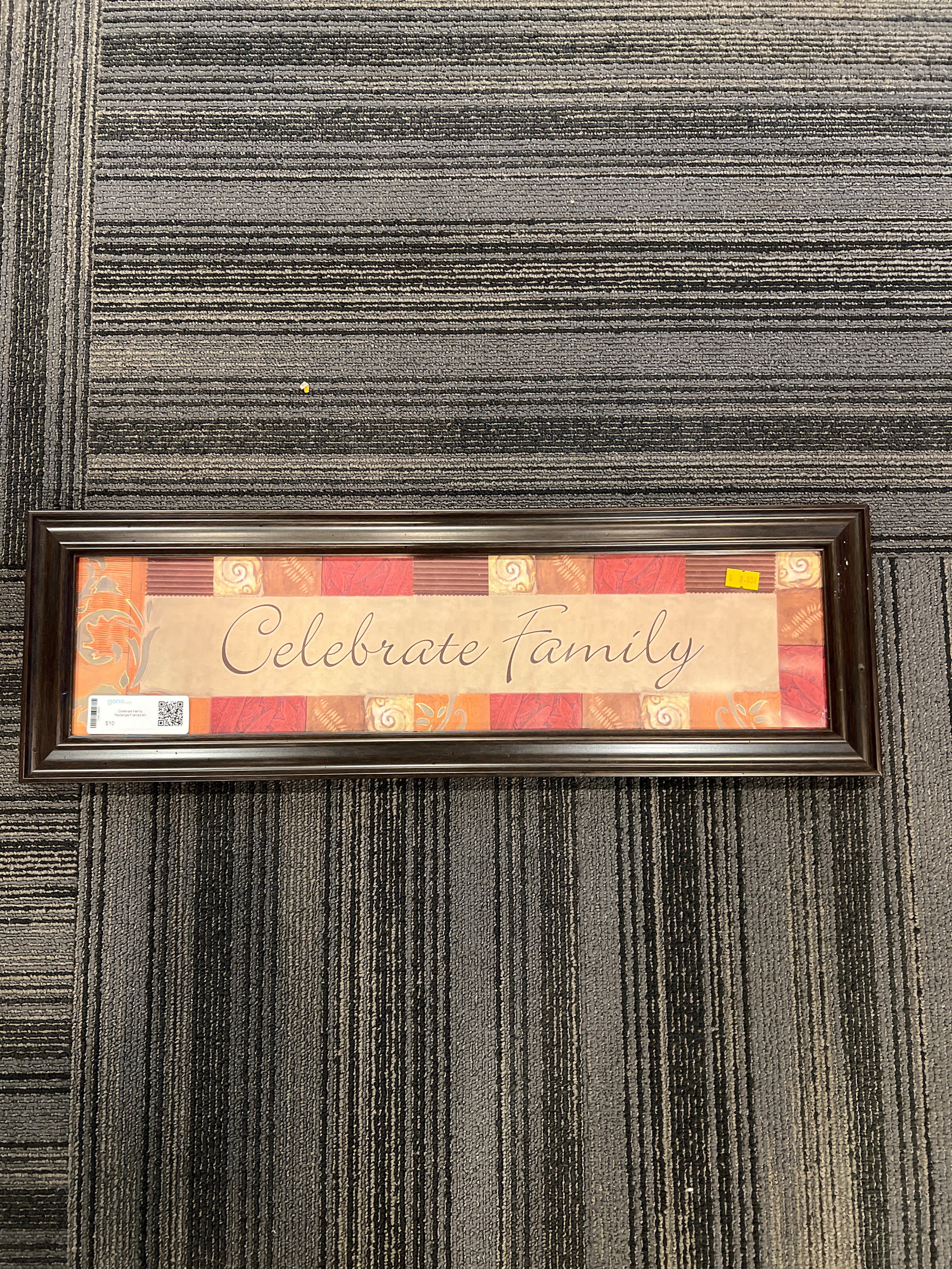 Celebrate Family Rectangle Framed Art