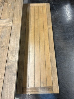 World Market Farm Table Wood / White with Bench
