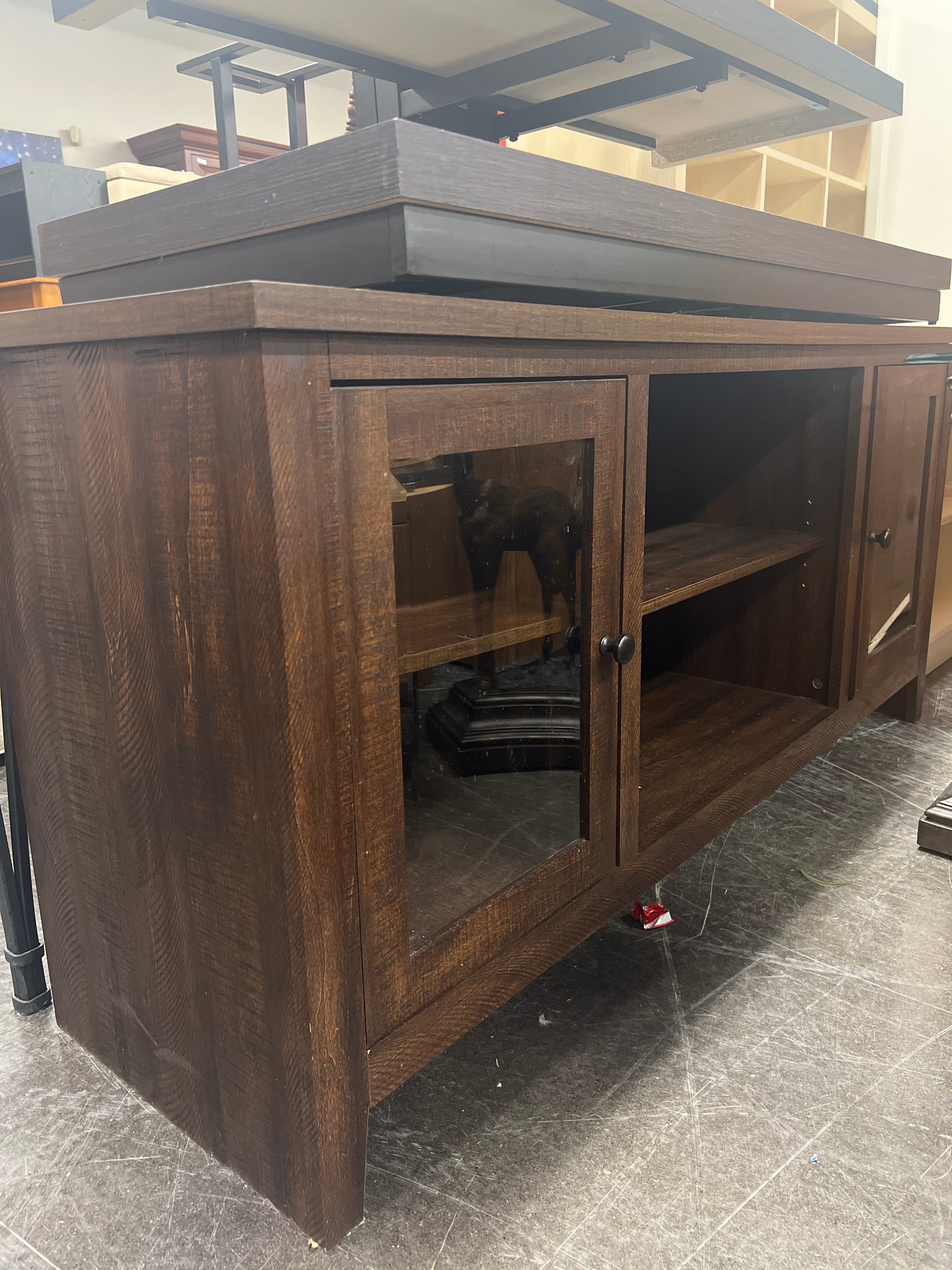 Ashley Arlenbry LG TV Stand - with space for Fireplace insert