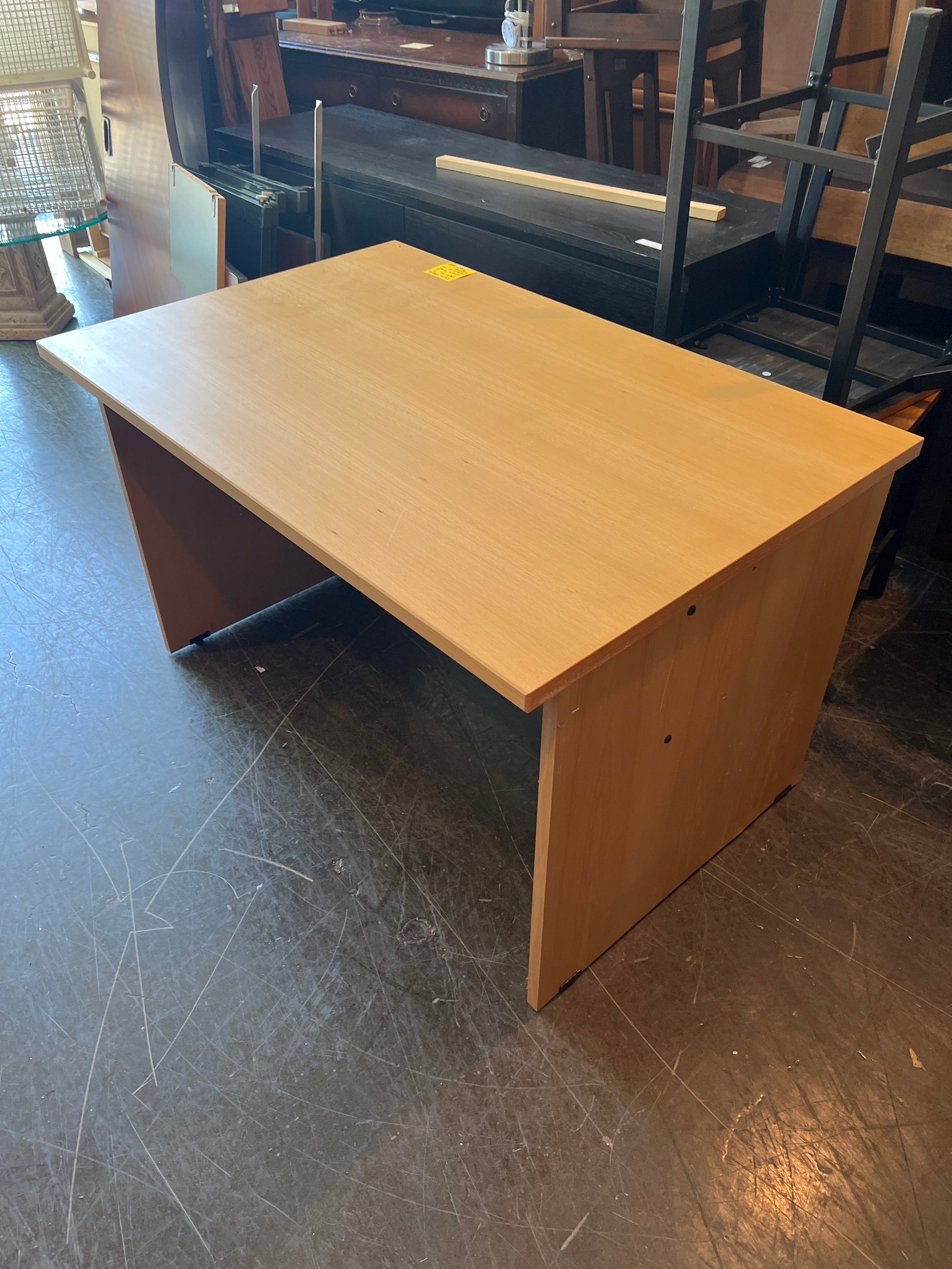 Simple Light Wood Office Desk